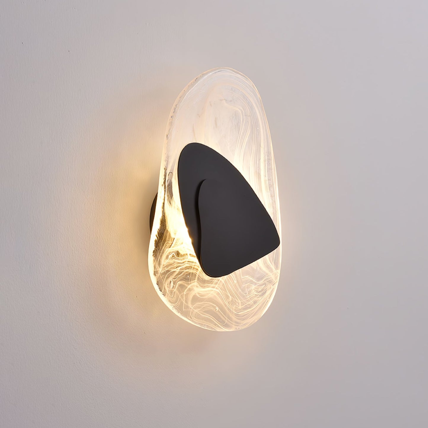 Wall Lamp Set | Metal & Glass | Black & Copper