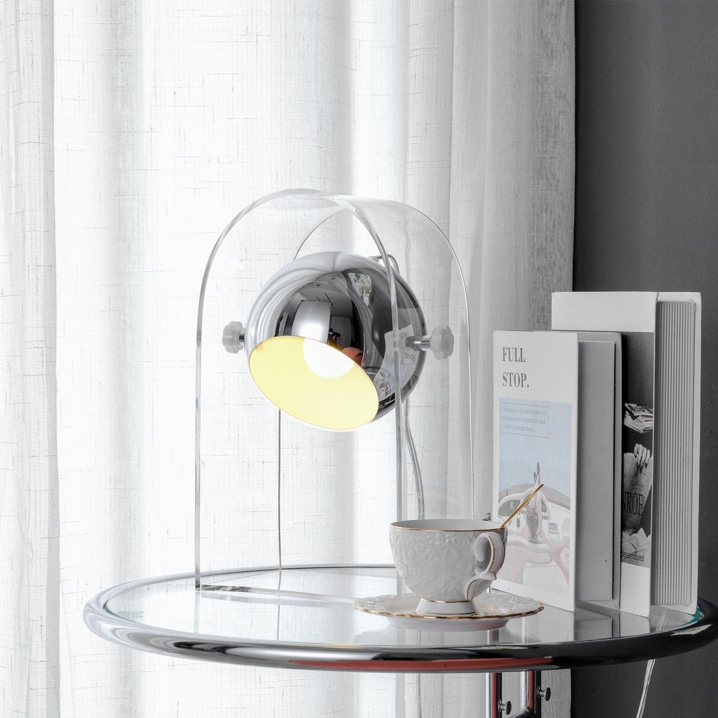 Insta Sensorette Table Lamp | Chrome & Acrylic | 20cm