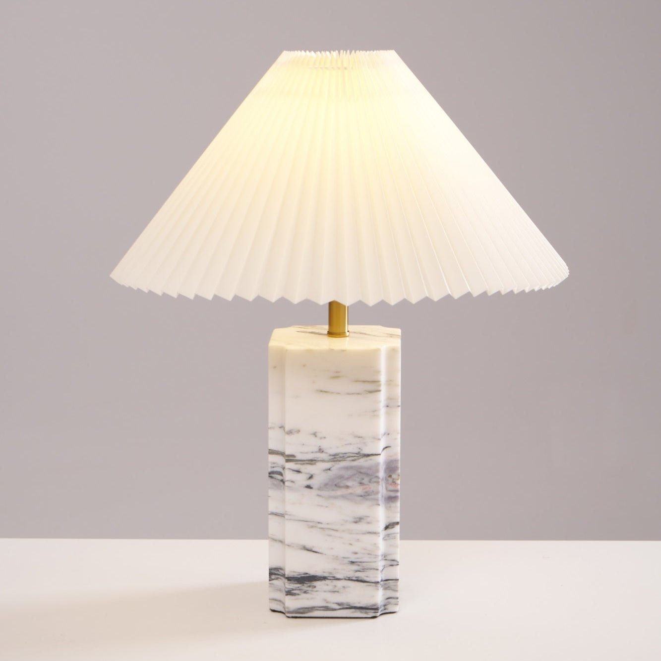 Bianca Marble Table Lamp | Marble | White