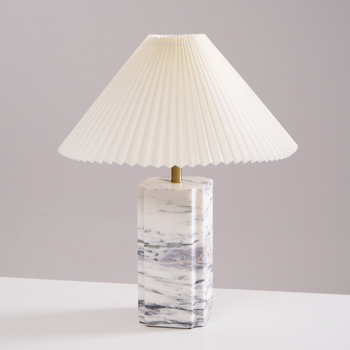 Bianca Marble Table Lamp | Marble | White