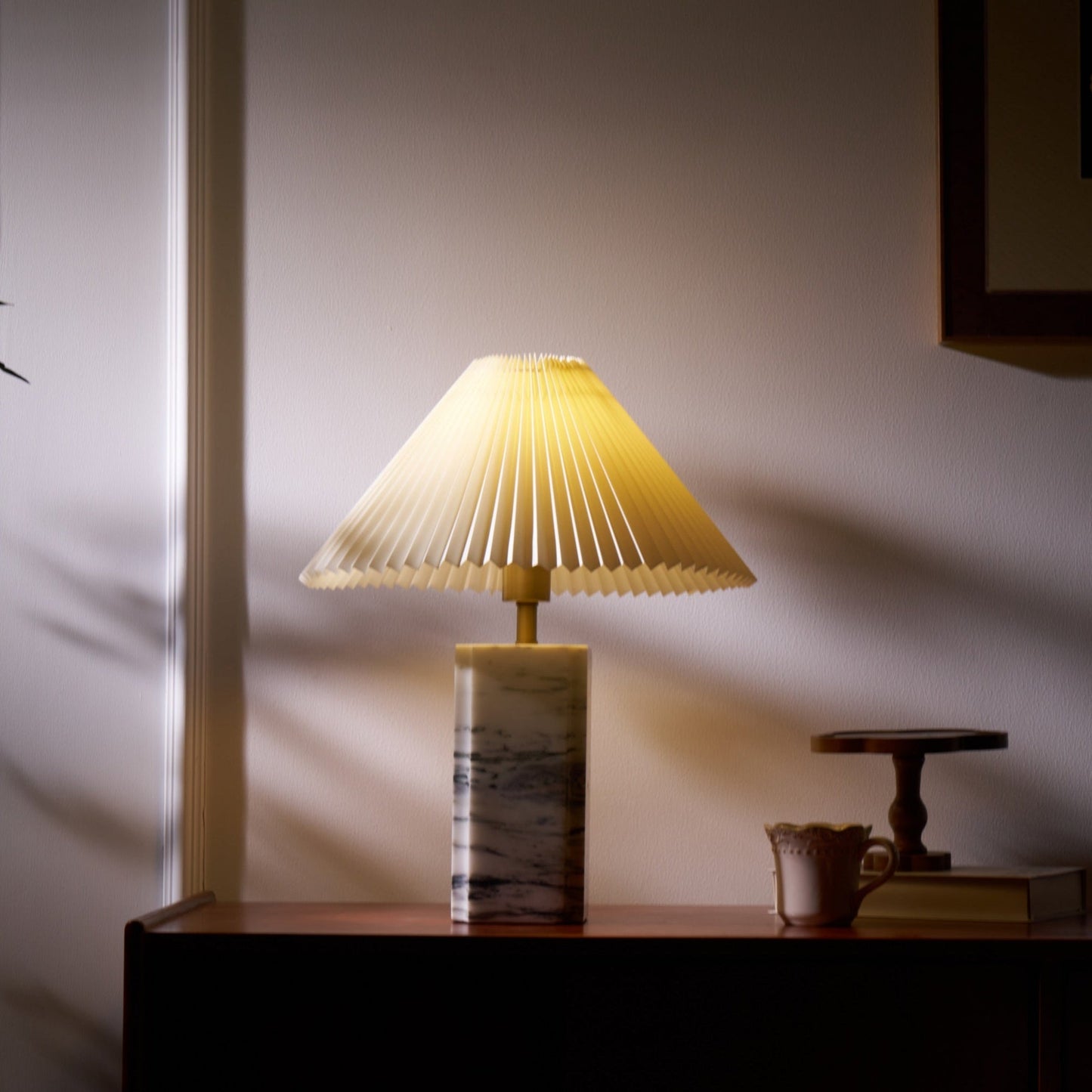 Bianca Marble Table Lamp | Marble | White