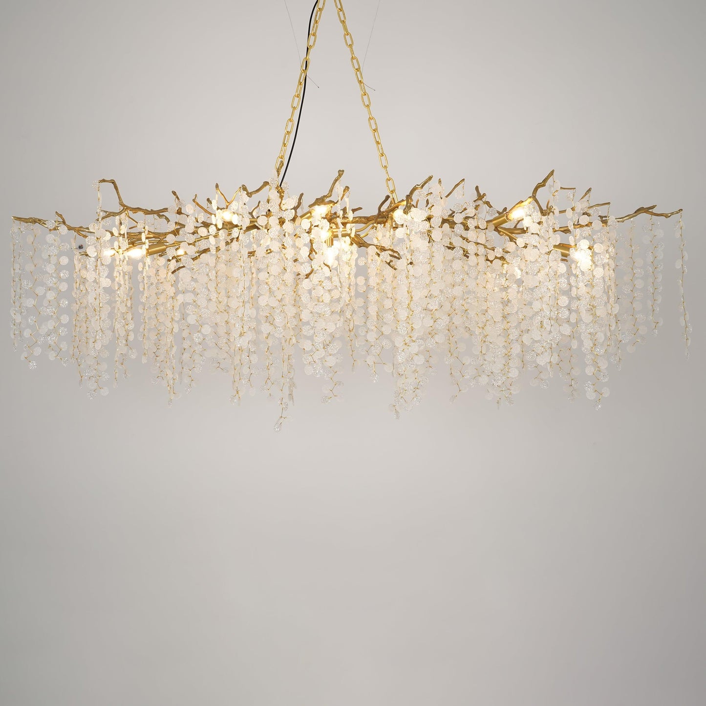 Crystal Chandelier | Brass & Nickel Finish | Multiple Diameter Options