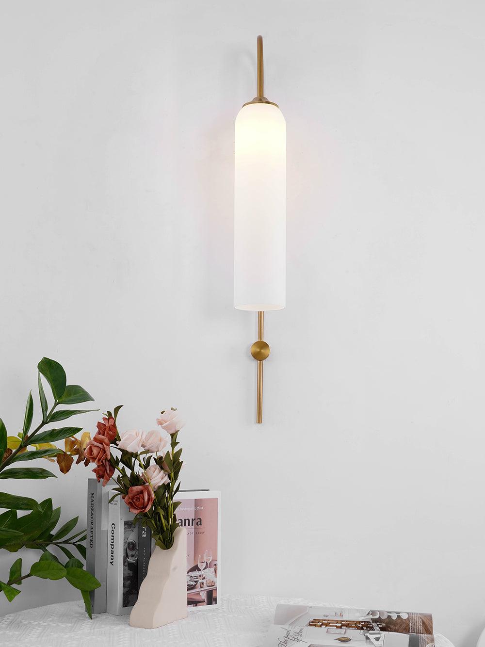 Glass Wall Lamp Set | Mouth-Blown Glass | 2-Pack Black & Gold