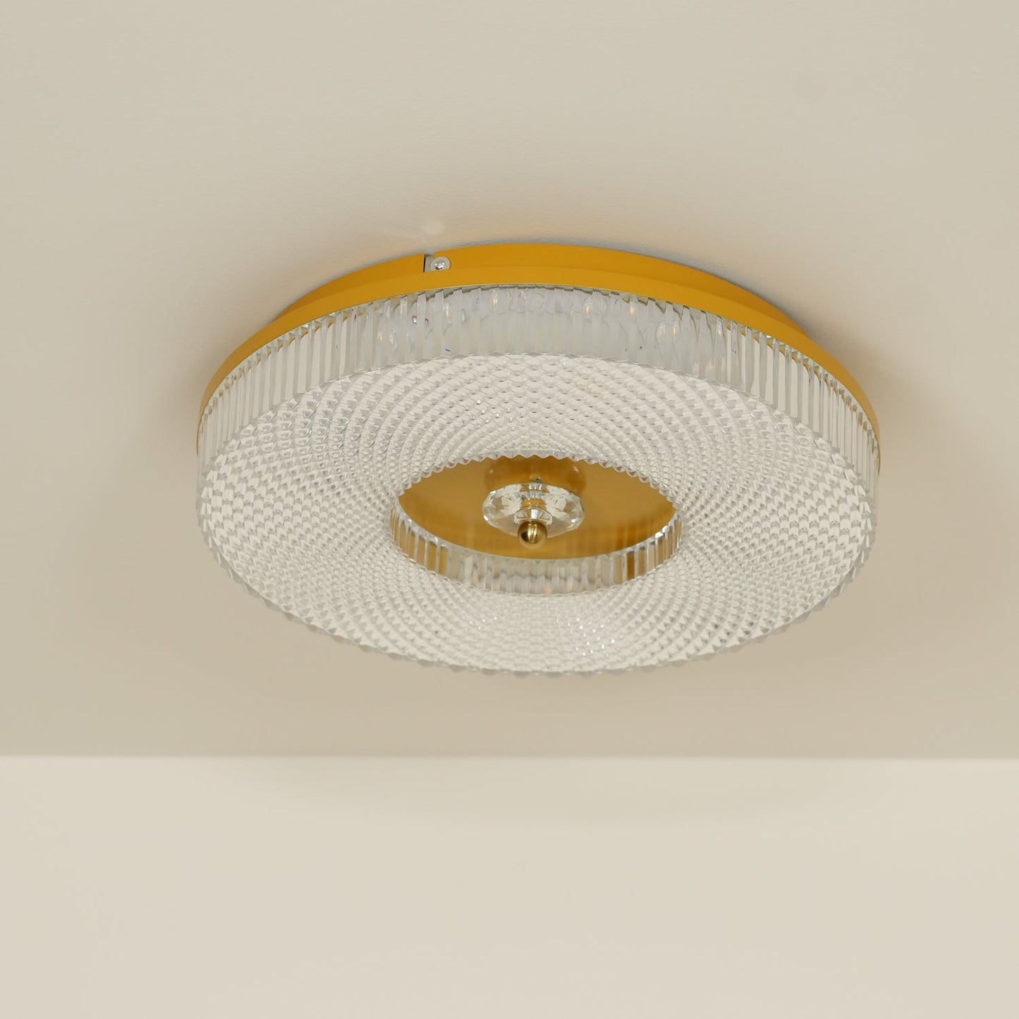 Ayla LED Flush Mount Ceiling Light | Metal & Acrylic | 40cm or 50cm Diameter