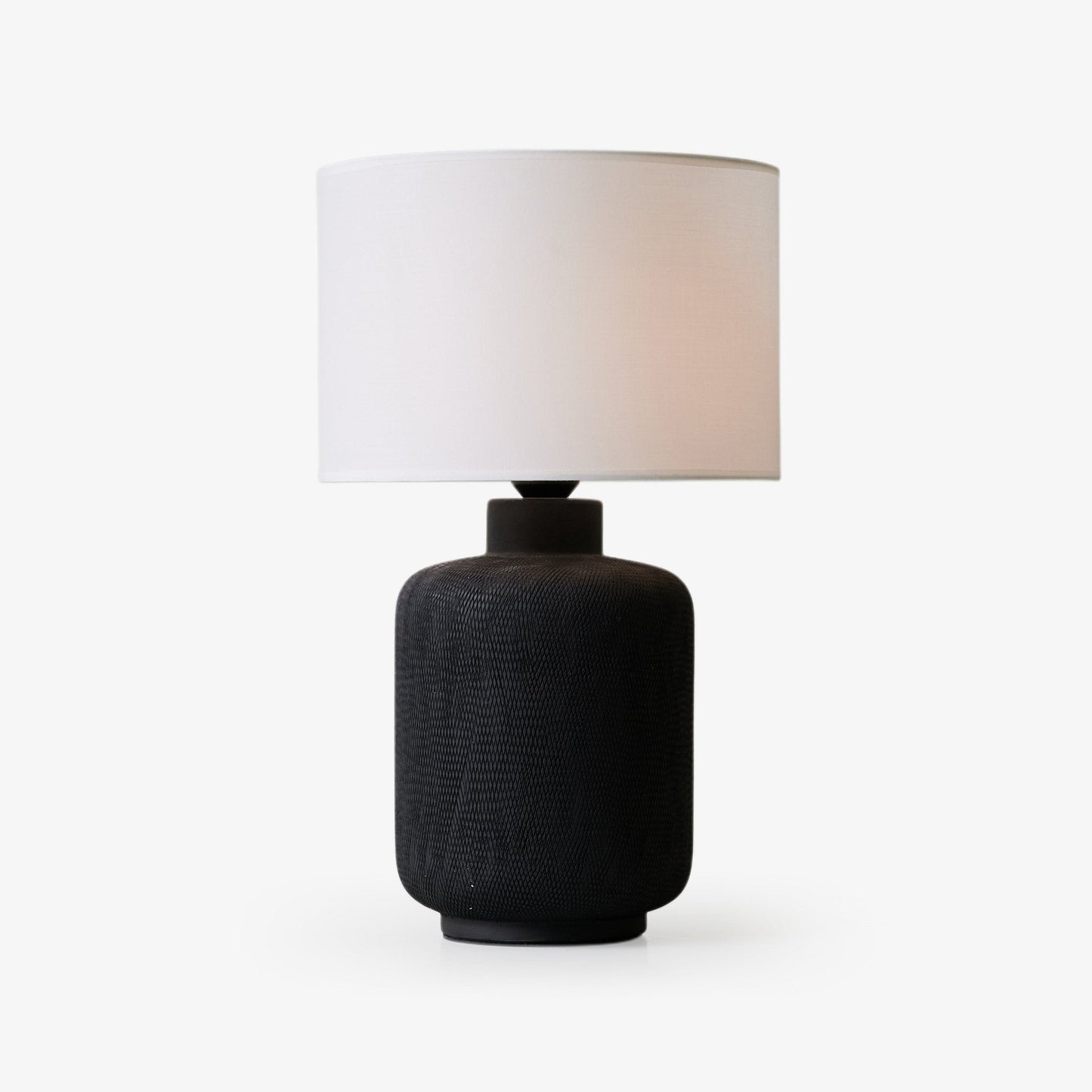 Nocturne Table Lamp | Textured Ceramic | Black and White