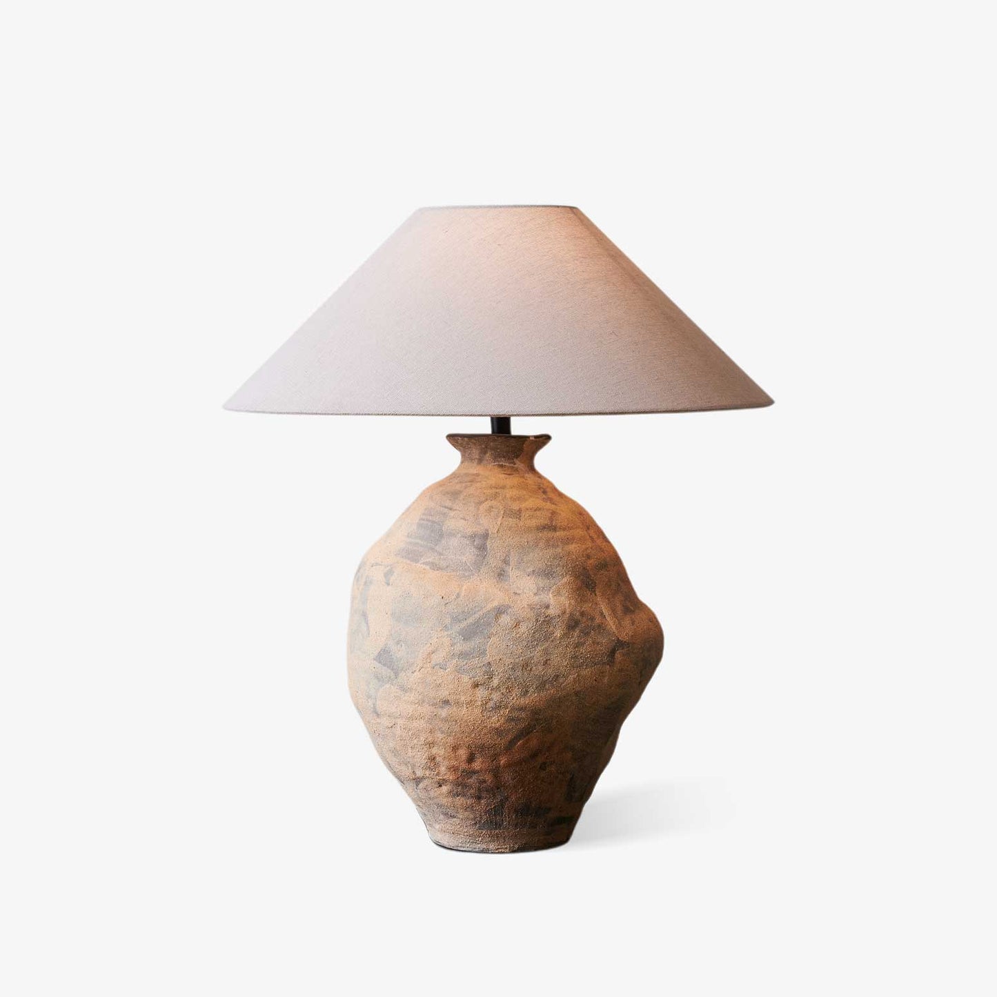Duna Table Lamp | Sculpted Clay | Beige Shade