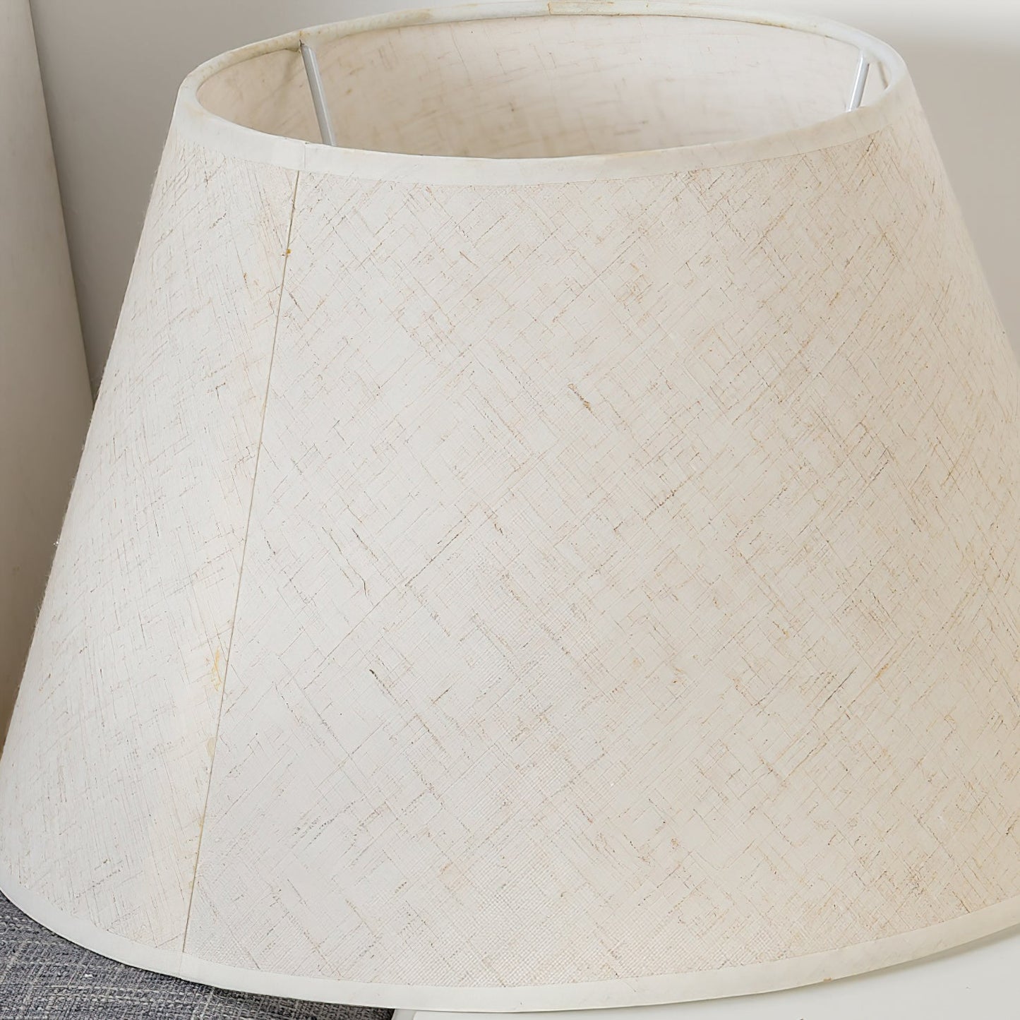 Dalton Table Lamp | Brass Fabric | White Shade