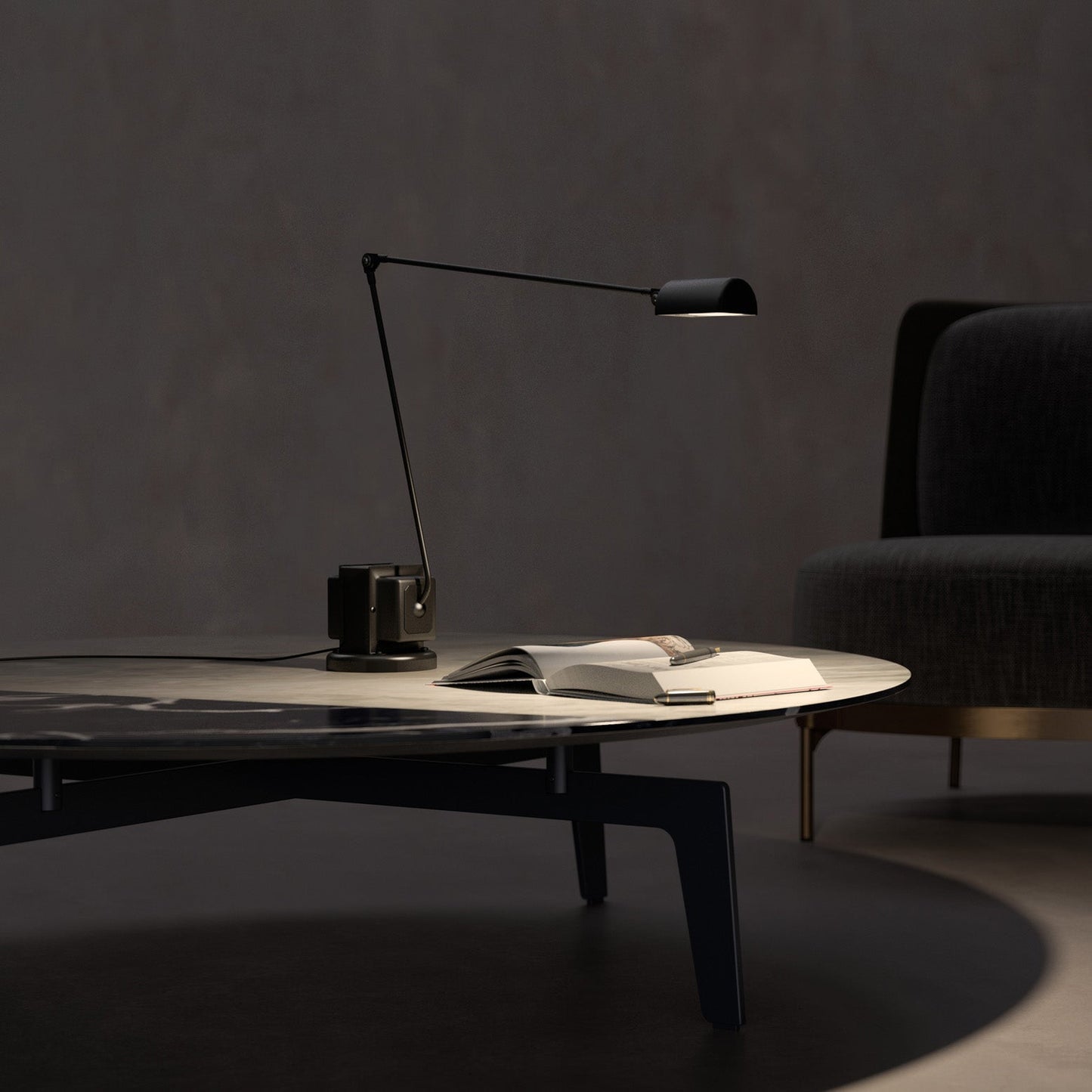Dynamo Table Lamp | Rotating Diffuser | Dimmable LED