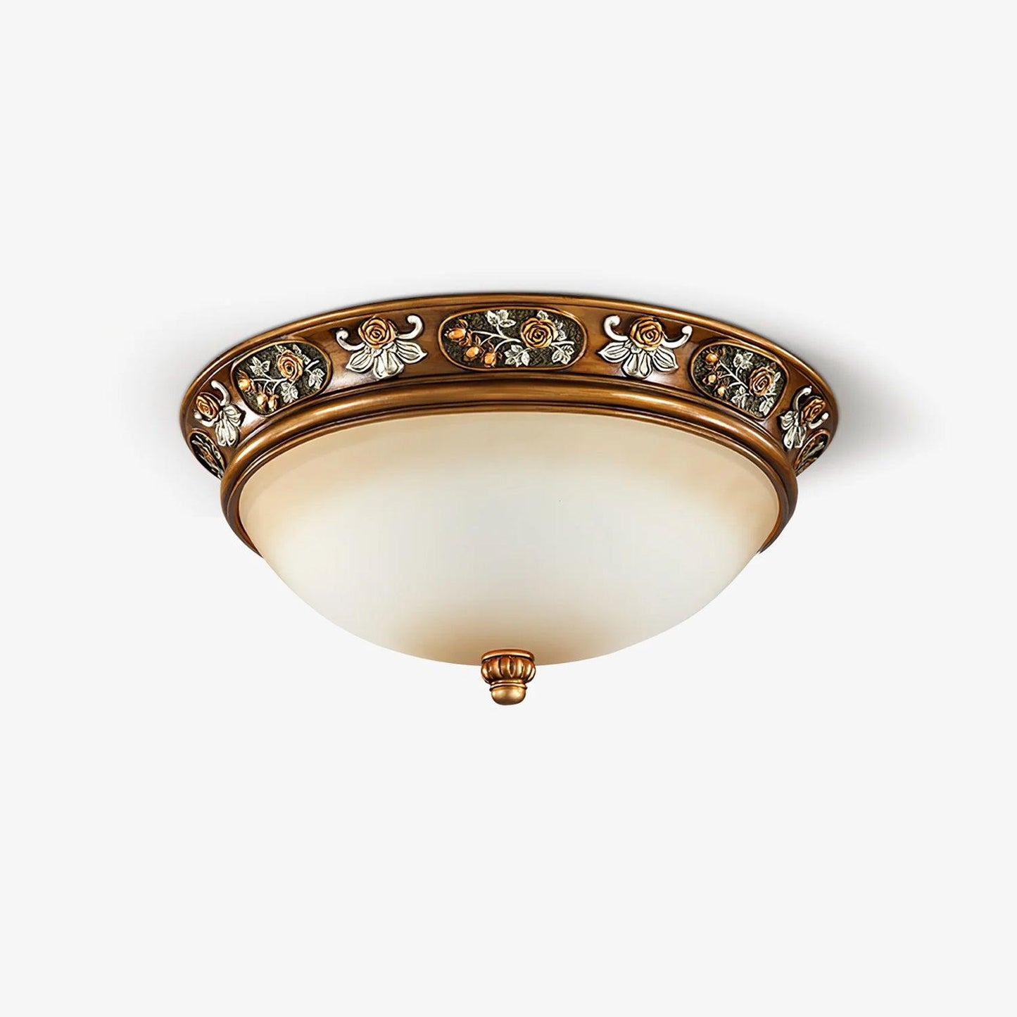 Deltana Resin Recessed Ceiling Light | Pineapple Motif | Copper