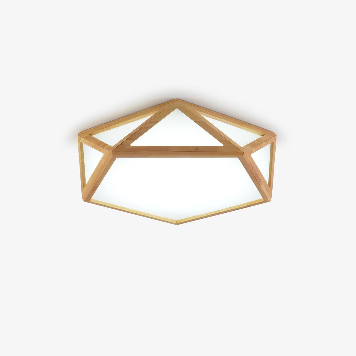 Diamond Ceiling Lamp | Wooden | Warm/Neutral/Cool Light