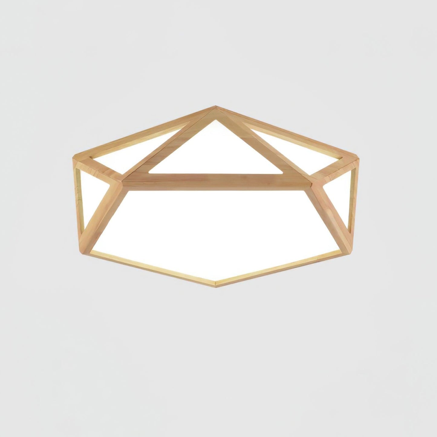 Diamond Ceiling Lamp | Wooden | Warm/Neutral/Cool Light