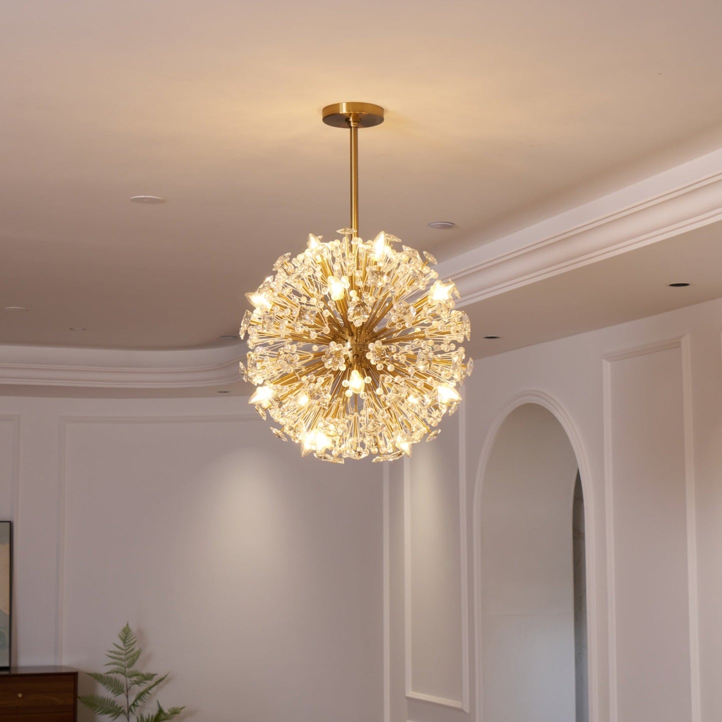 Dickinson Chandelier | Brass Frame | 13/17/21 Lights