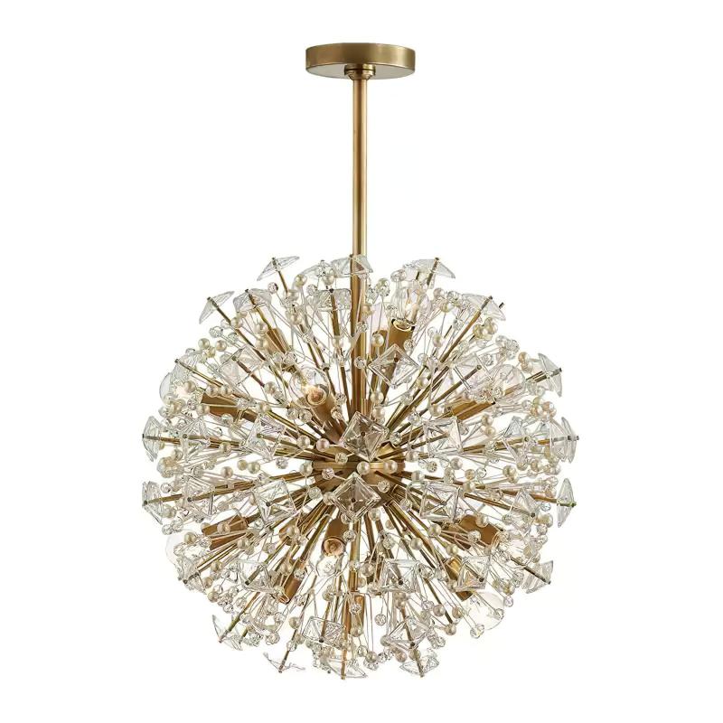 Dickinson Chandelier | Brass Frame | 13/17/21 Lights