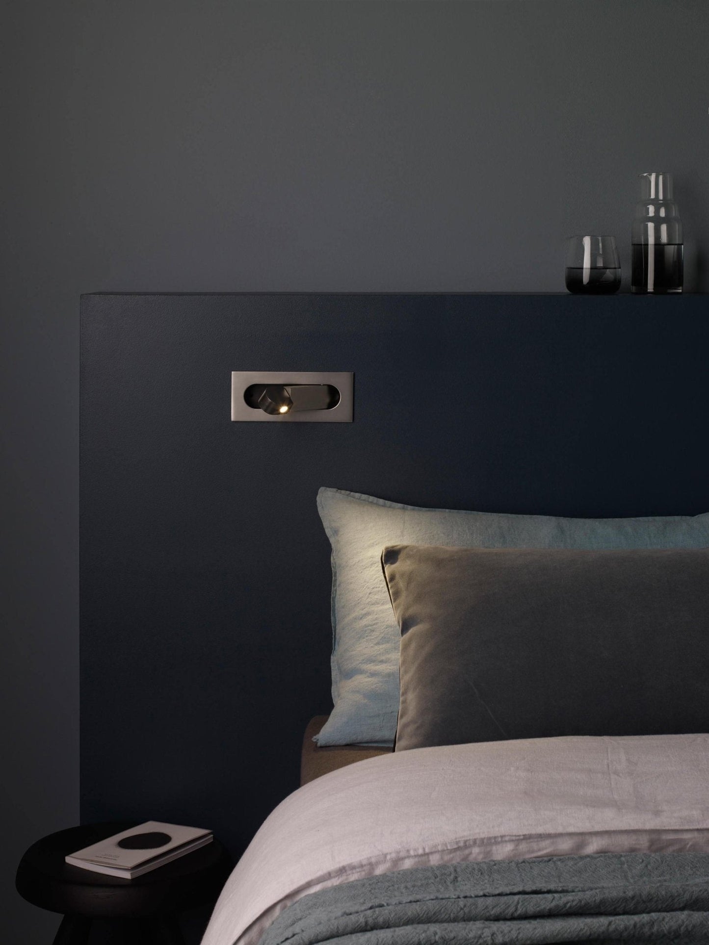 LED Bedside Reading Light | Adjustable Head | Bronze, Matt Nickel, Chrome