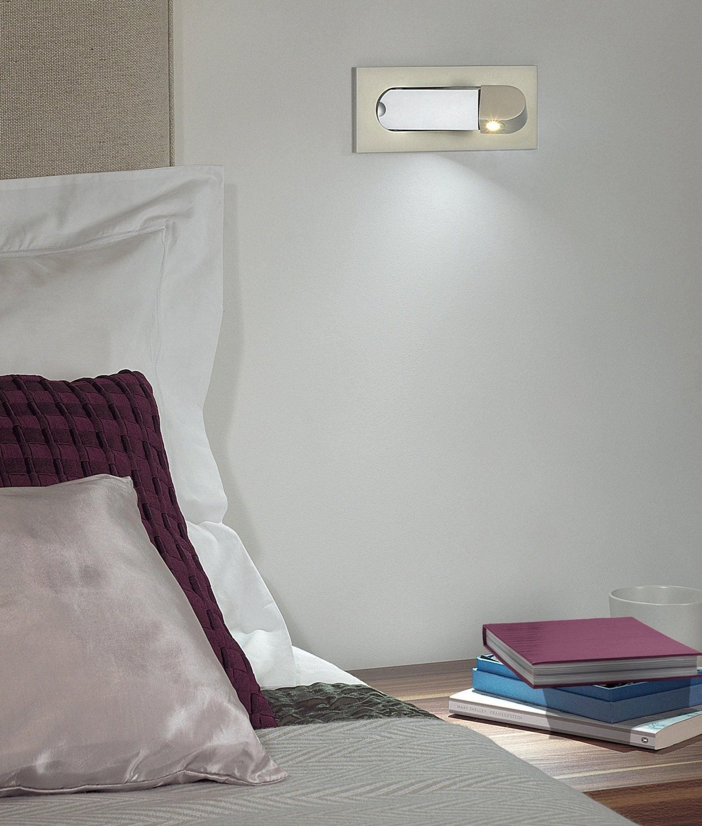 LED Bedside Reading Light | Adjustable Head | Bronze, Matt Nickel, Chrome