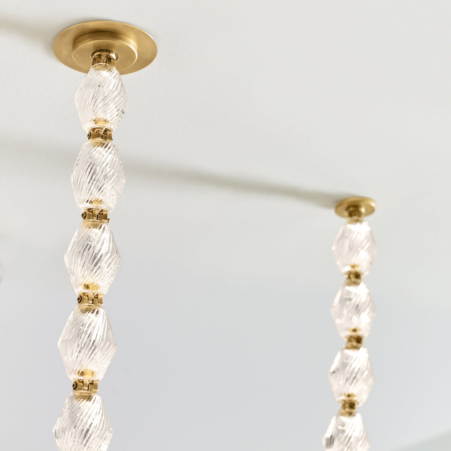 Dolce Chandelier | Solid Glass & Aluminum | Customizable Sizes & Colors
