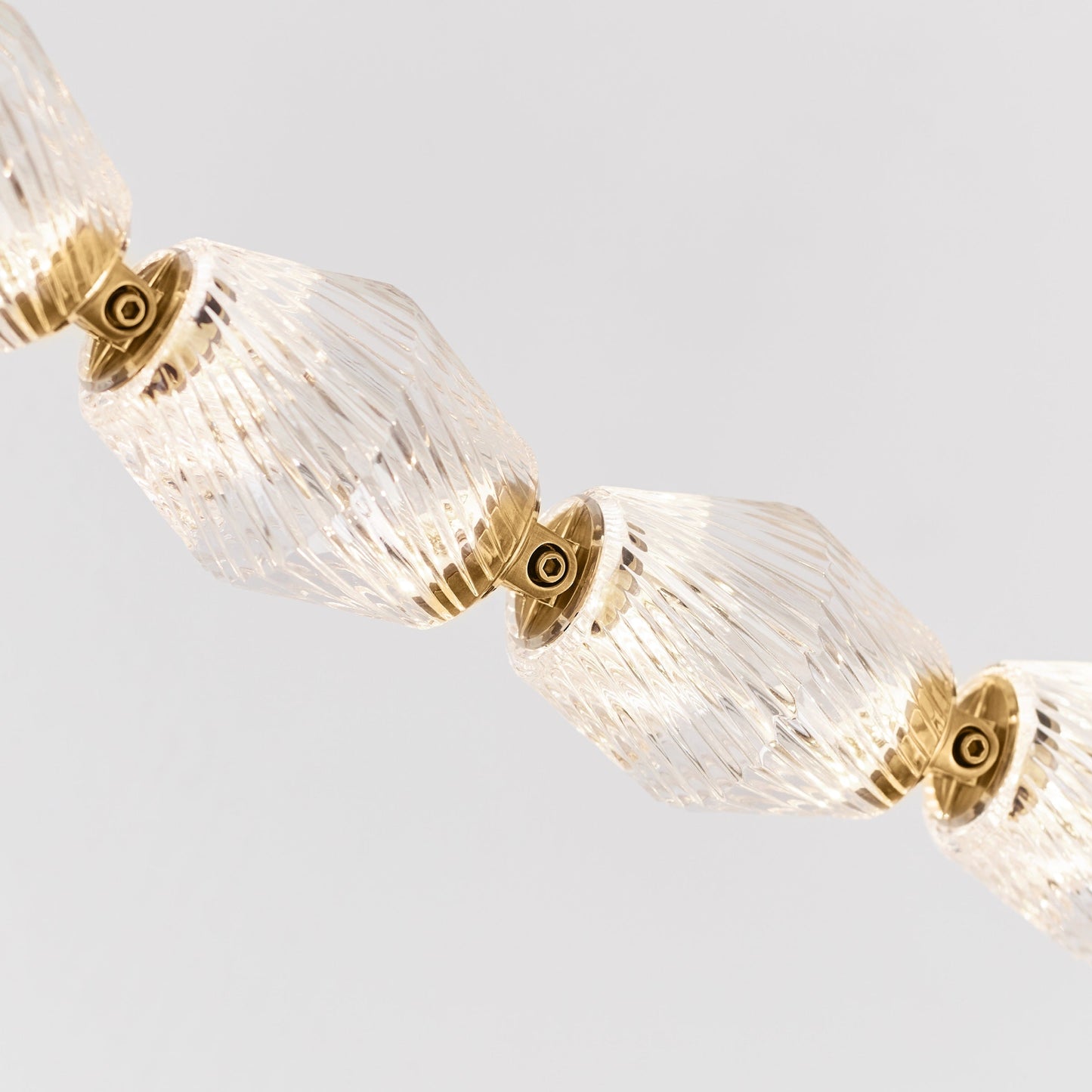 Dolce Chandelier | Solid Glass & Aluminum | Customizable Sizes & Colors