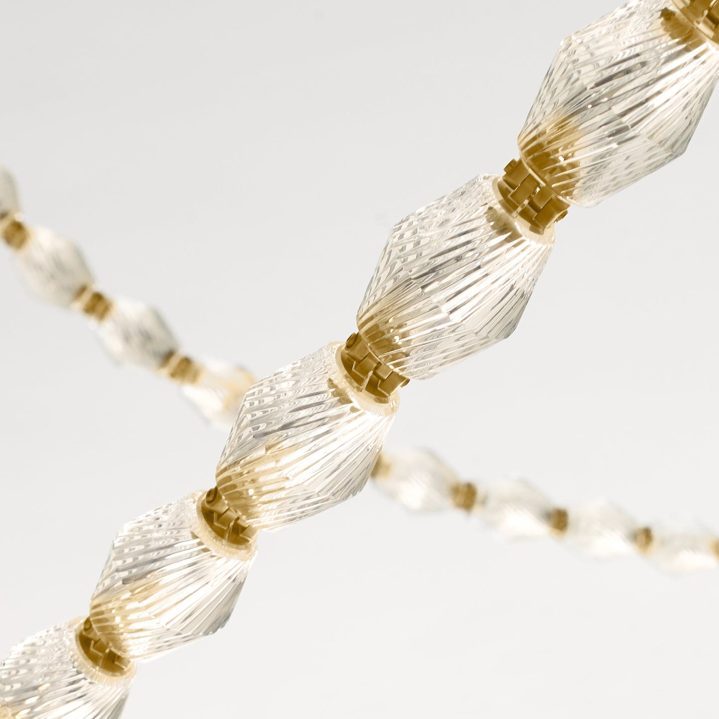 Dolce Chandelier | Solid Glass & Aluminum | Customizable Sizes & Colors