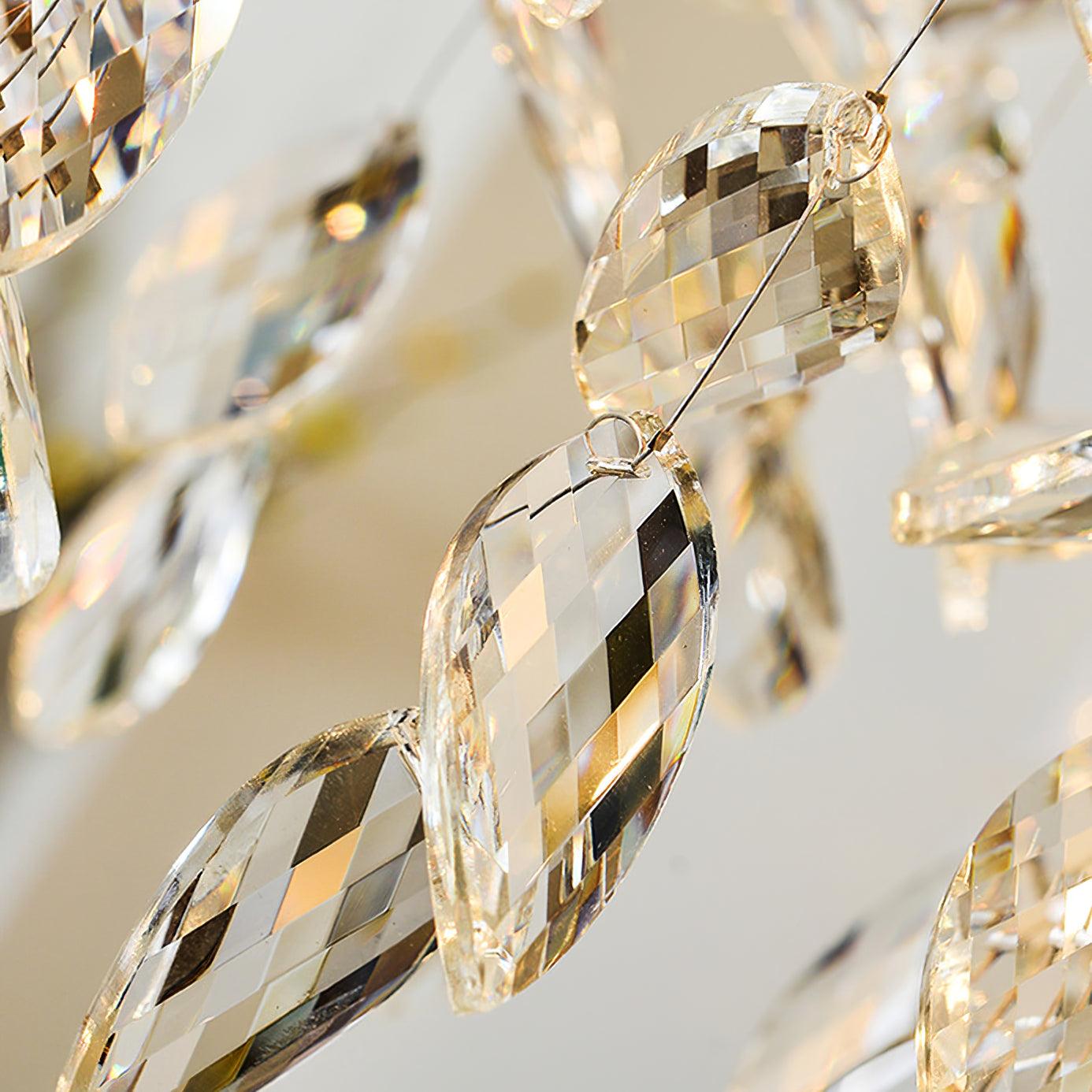 Dorale Chandelier | Handcrafted Brass & Crystal | Multiple Sizes Available