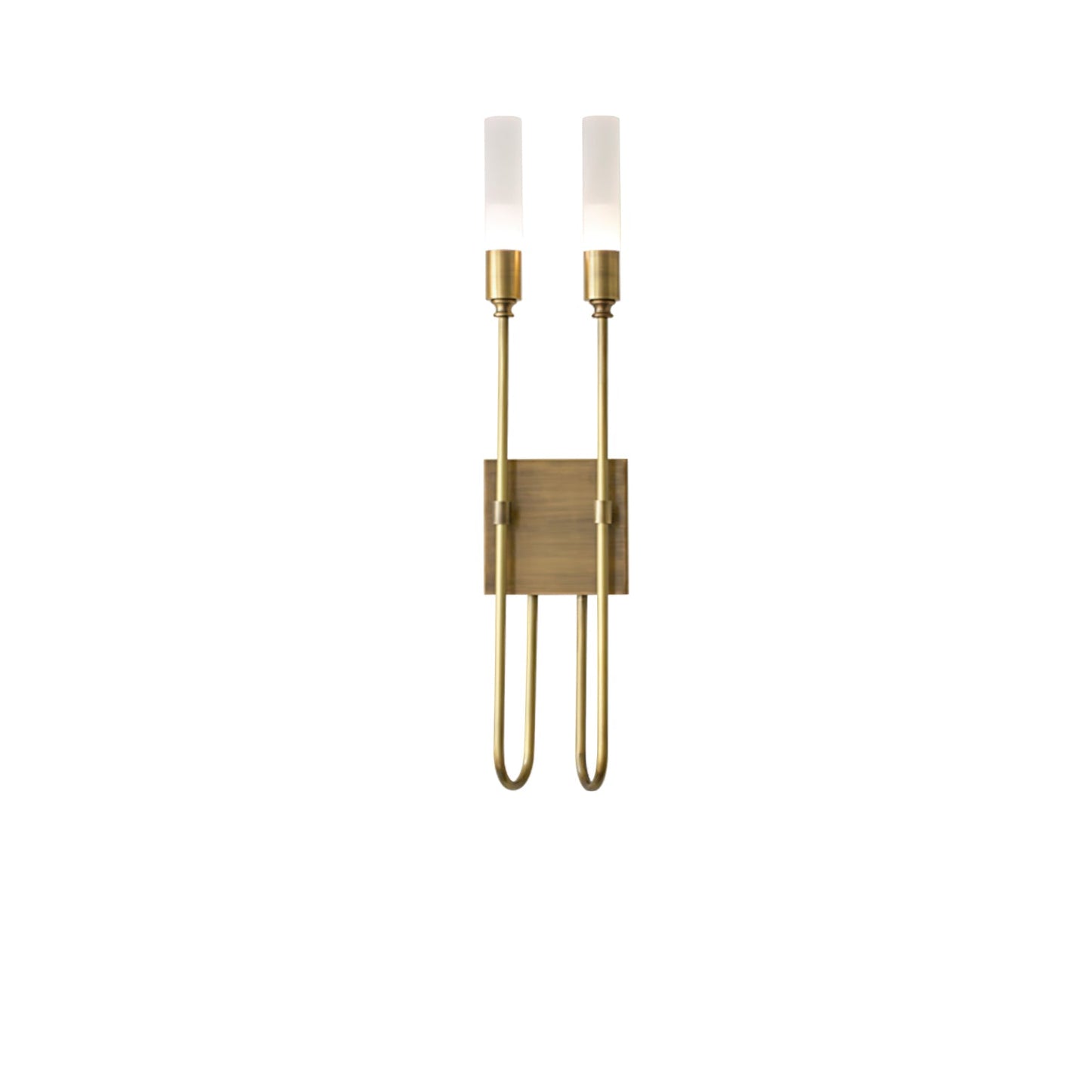 Double Arrow Wall Sconce | Metal, Acrylic | Antique Copper, Copper, Black