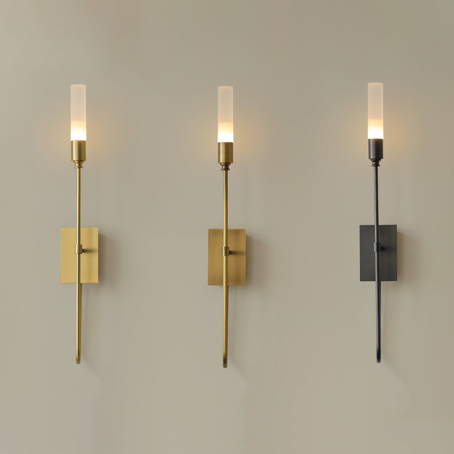Double Arrow Wall Sconce | Metal, Acrylic | Antique Copper, Copper, Black