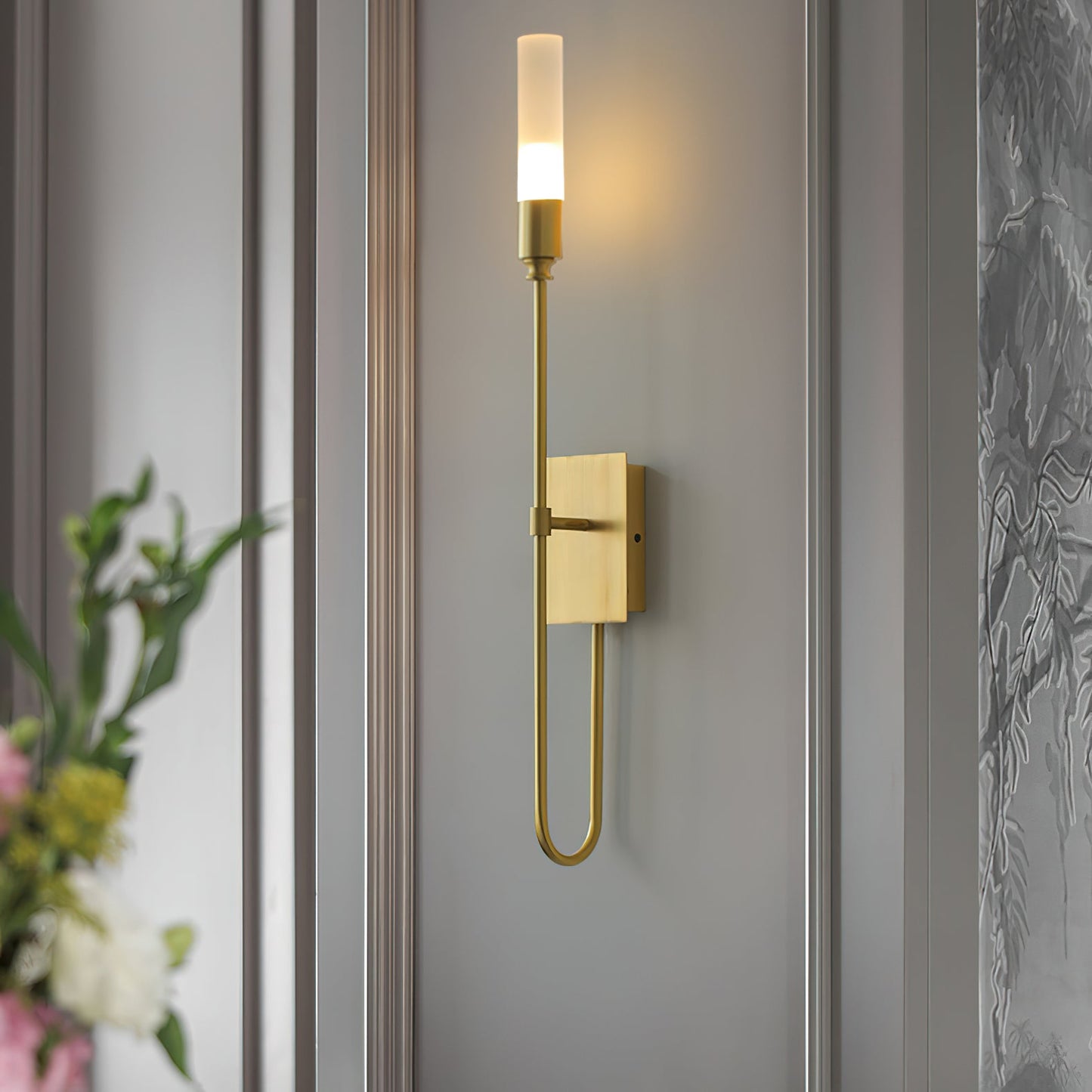 Double Arrow Wall Sconce | Metal, Acrylic | Antique Copper, Copper, Black