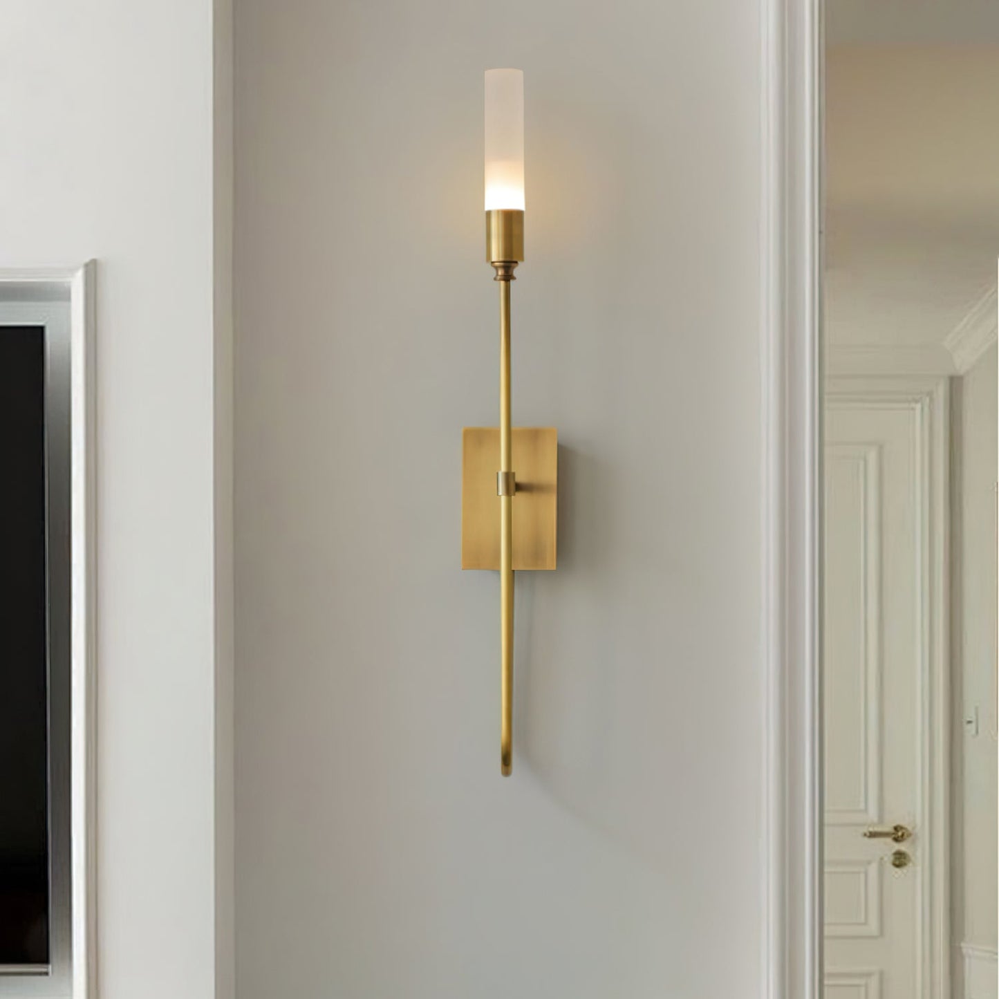 Double Arrow Wall Sconce | Metal, Acrylic | Antique Copper, Copper, Black