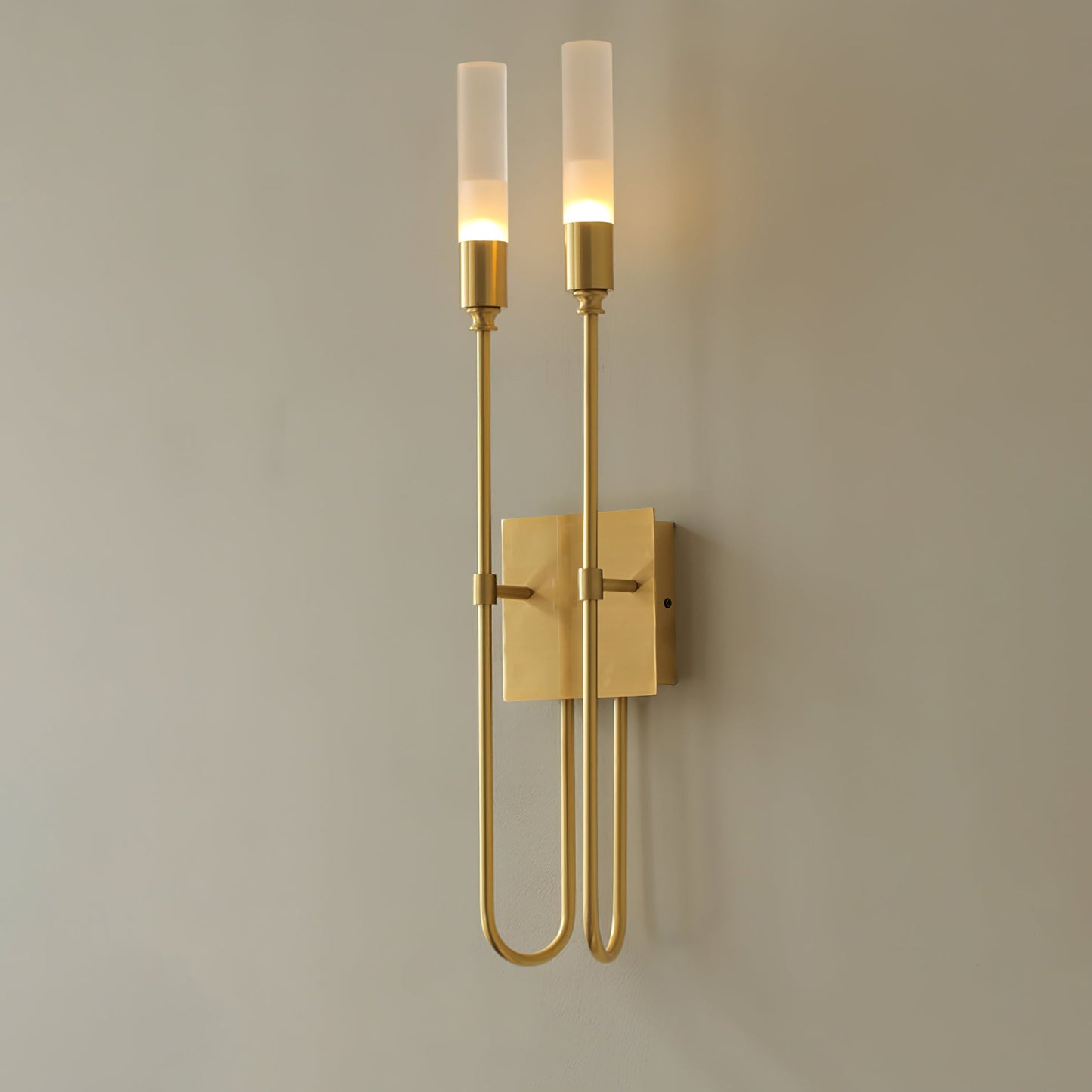 Double Arrow Wall Sconce | Metal, Acrylic | Antique Copper, Copper, Black