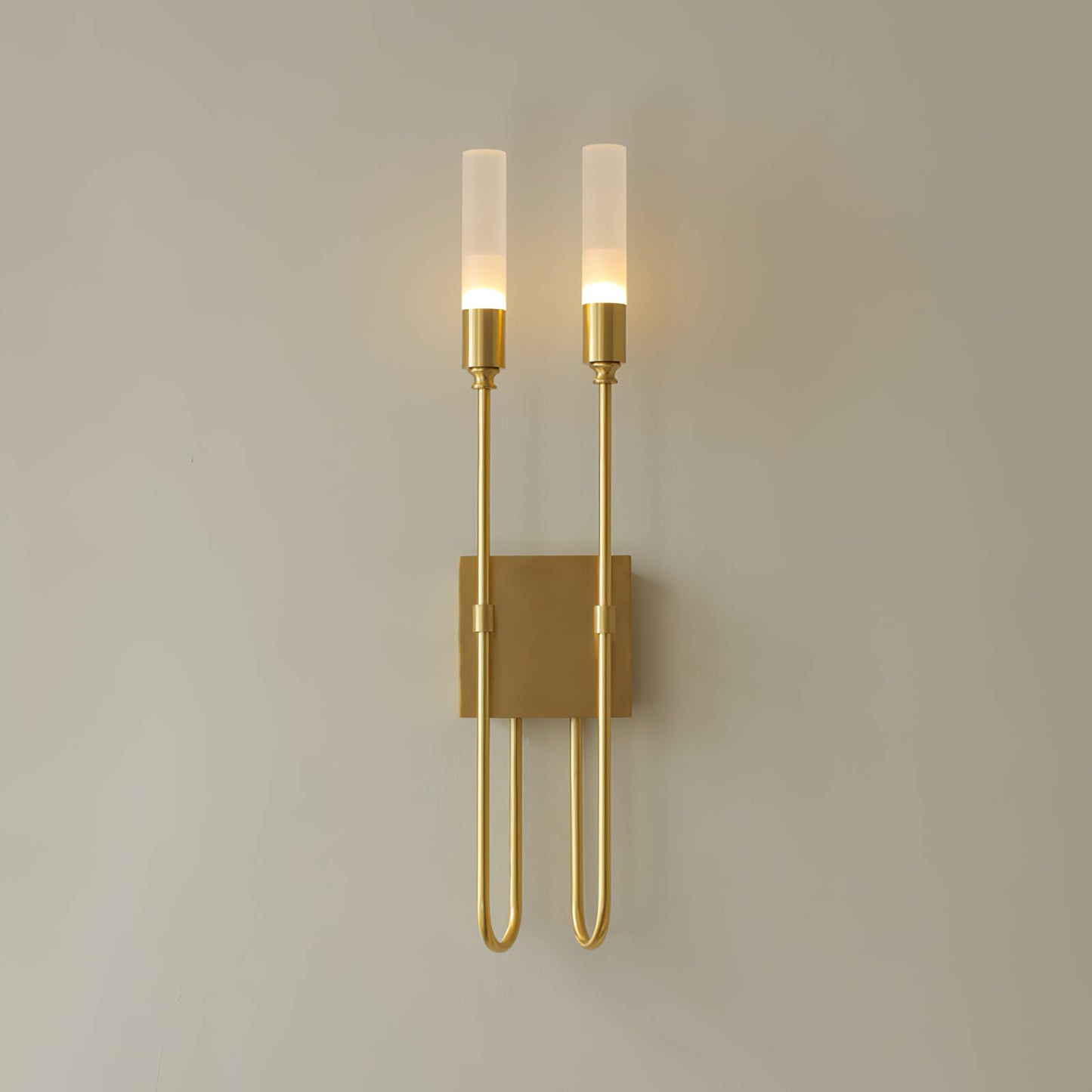 Double Arrow Wall Sconce | Metal, Acrylic | Antique Copper, Copper, Black
