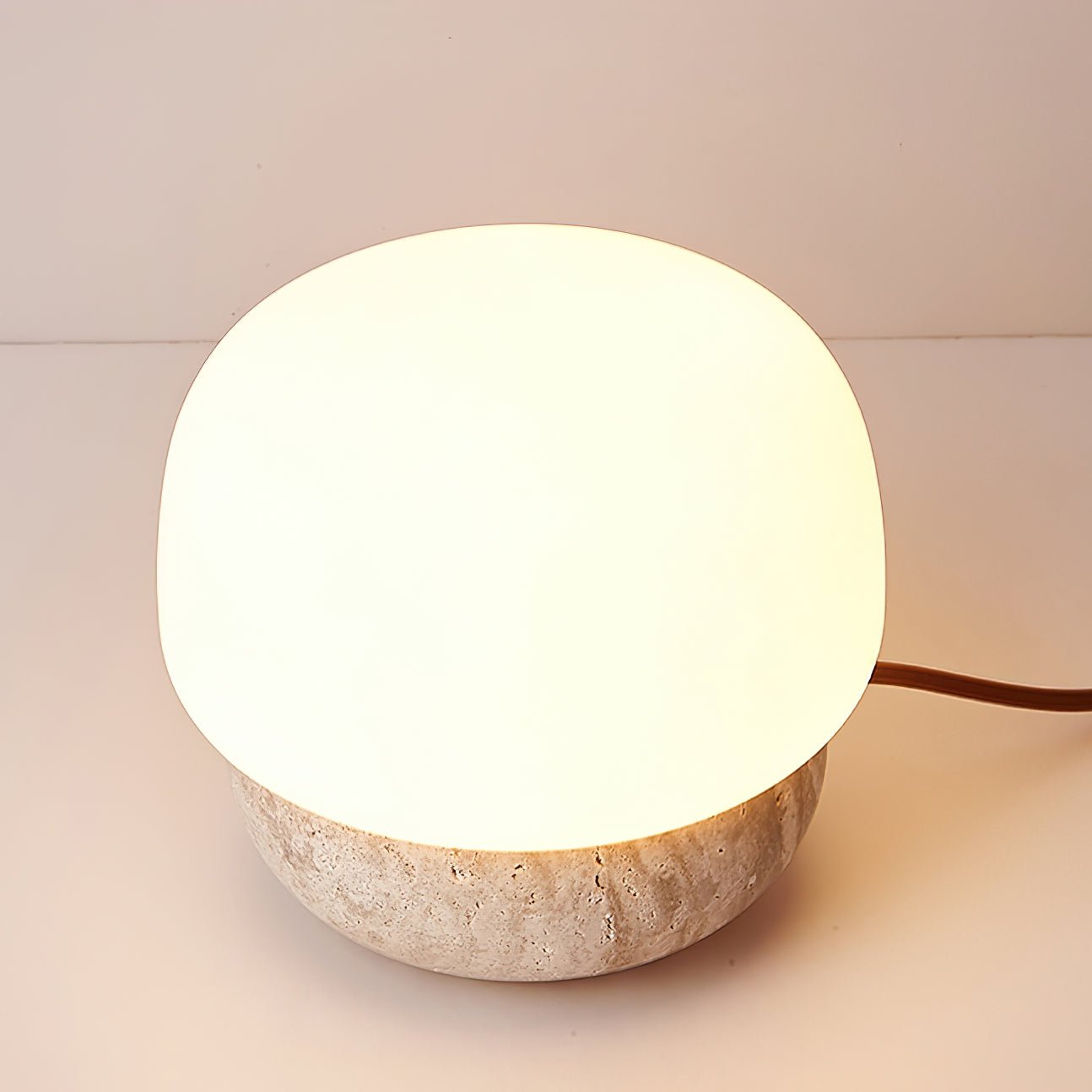 Doudou Table Lamp | Yellow Travertine | 18cm