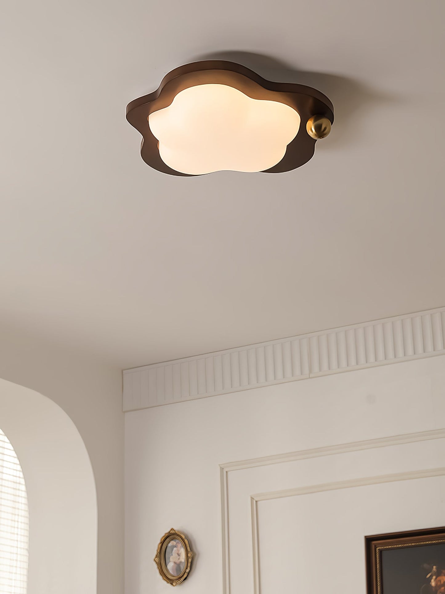 Dreamscape Ceiling Light | Walnut Wood & Acrylic | Cloud, Heart, Star Shapes