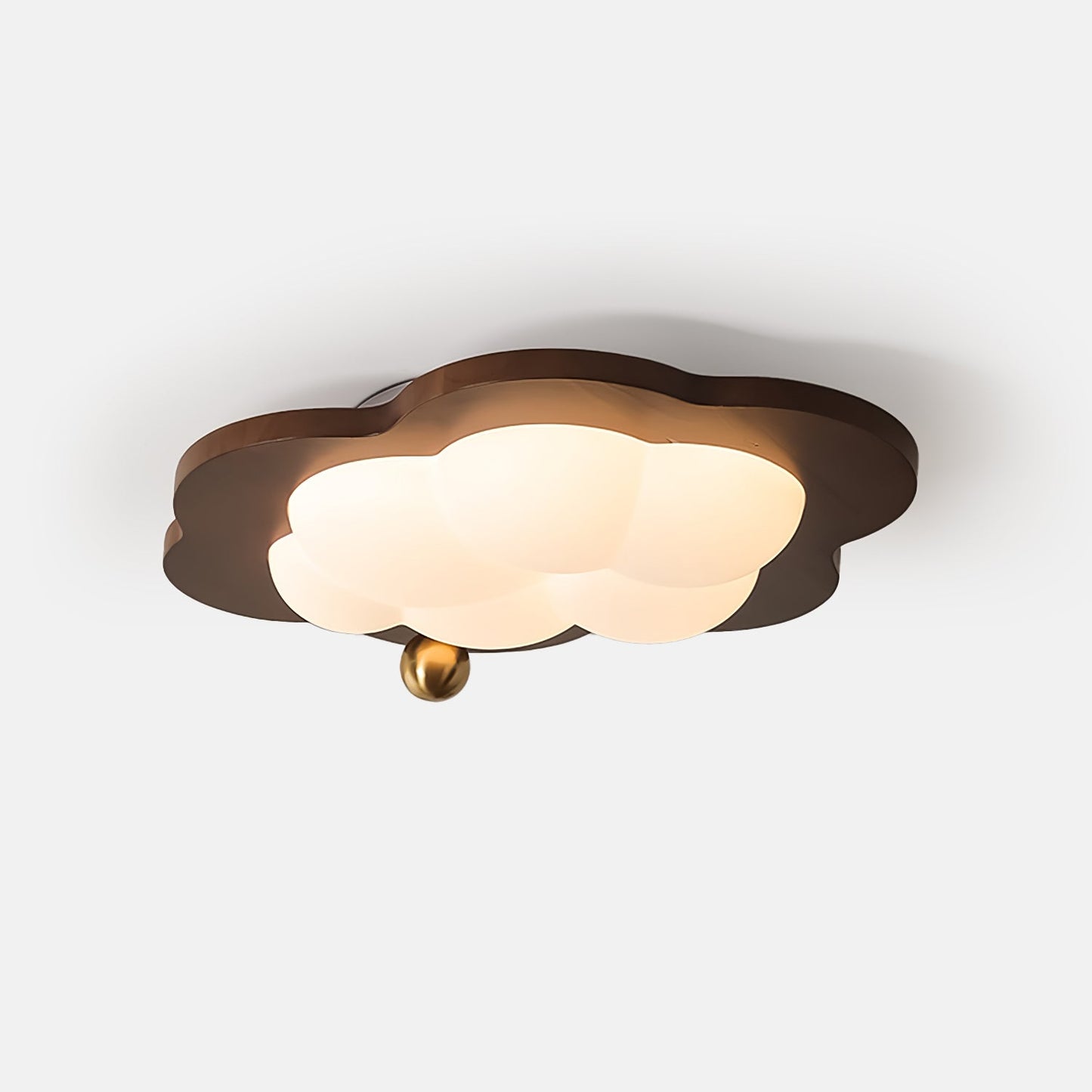Dreamscape Ceiling Light | Walnut Wood & Acrylic | Cloud, Heart, Star Shapes