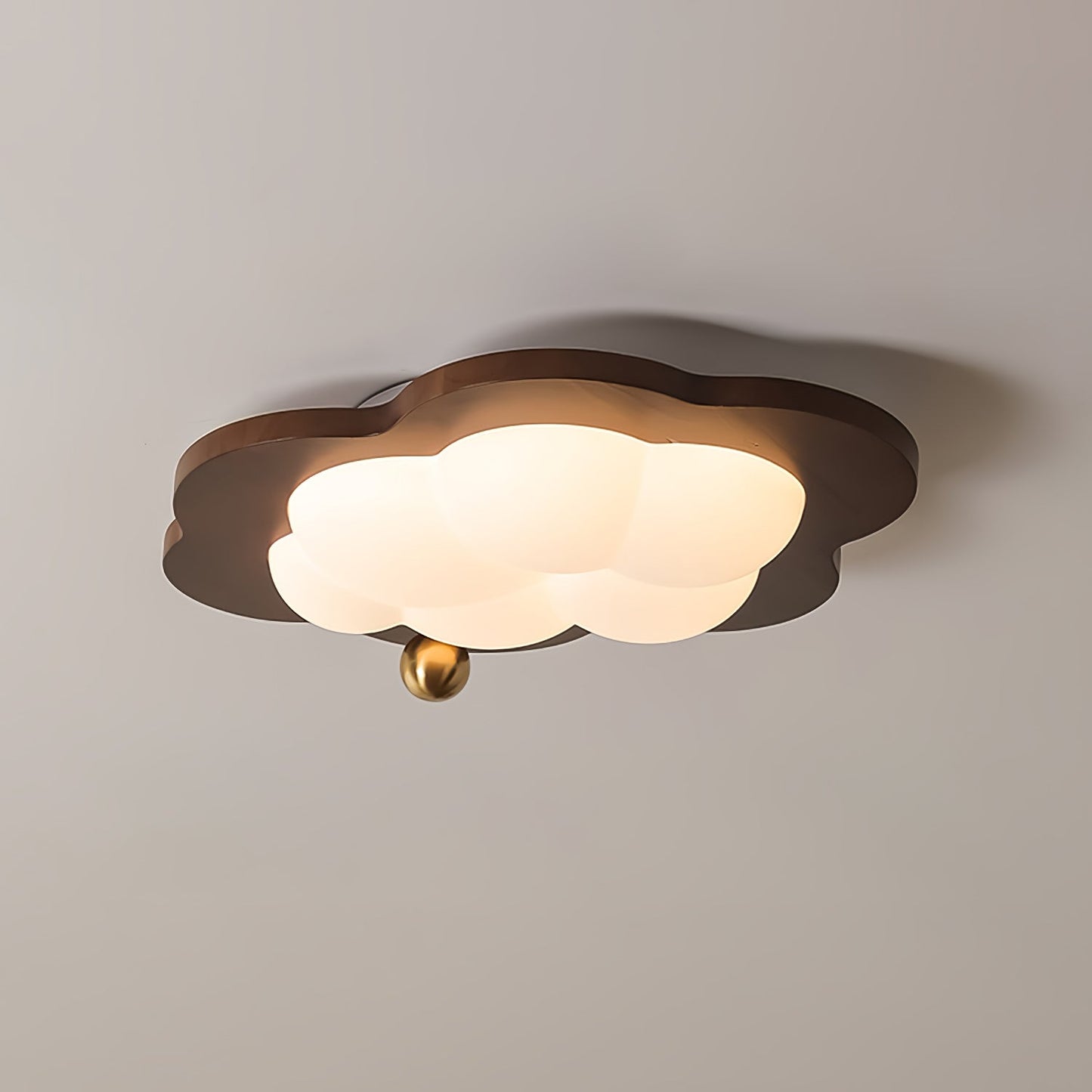 Dreamscape Ceiling Light | Walnut Wood & Acrylic | Cloud, Heart, Star Shapes