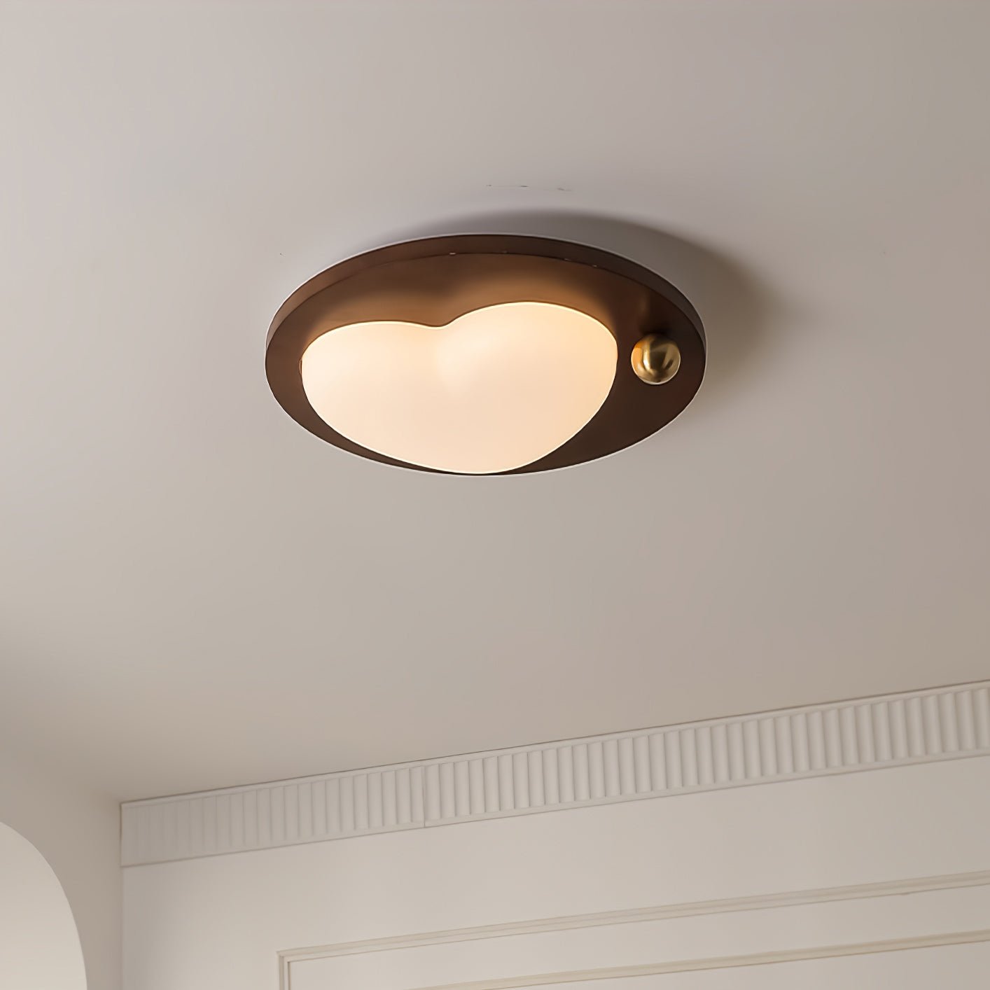 Dreamscape Ceiling Light | Walnut Wood & Acrylic | Cloud, Heart, Star Shapes