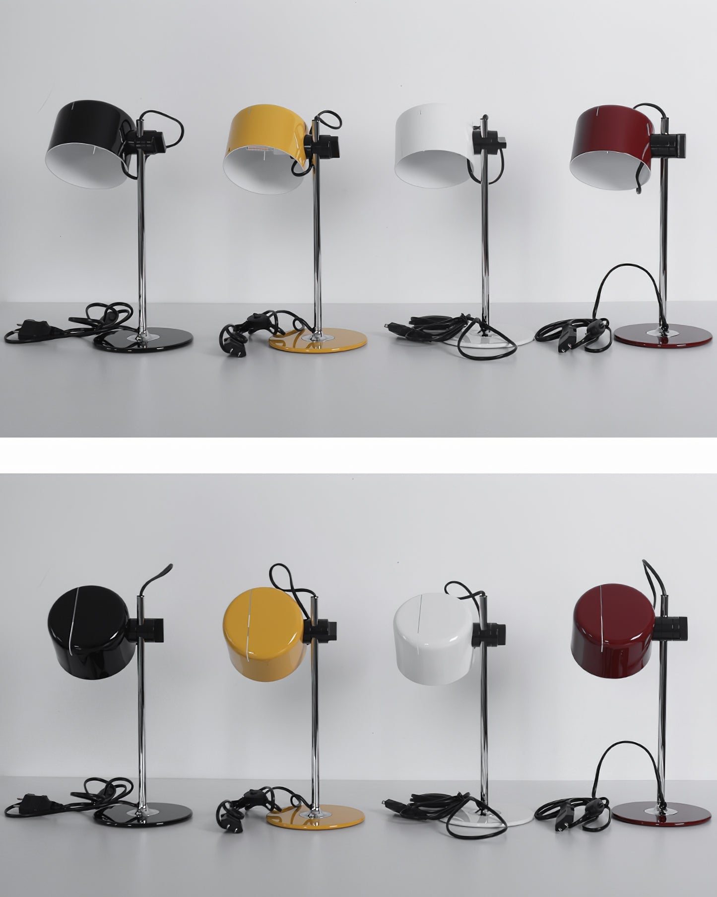 Drova Table Lamp | Chrome Adjustable Shade | Modern Design