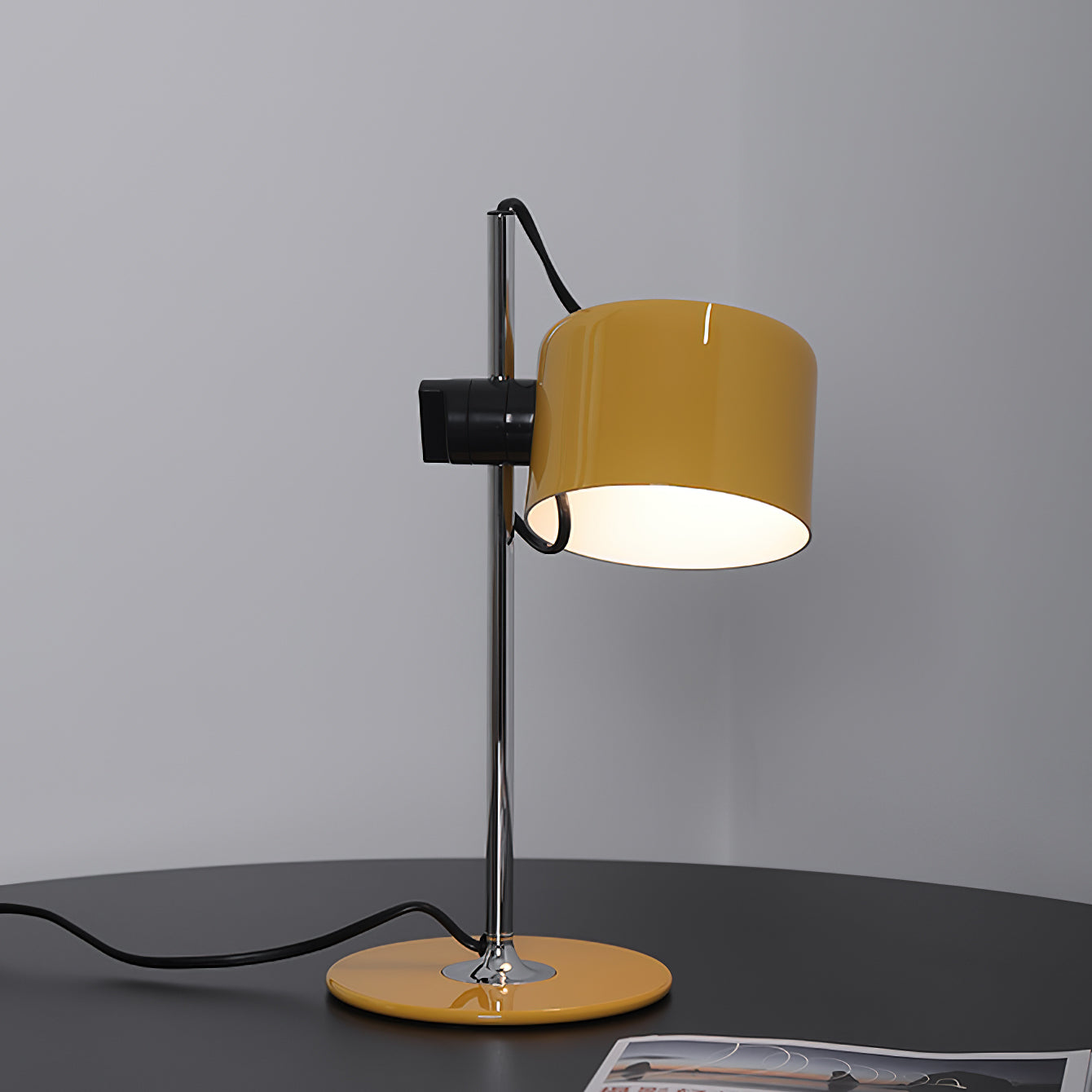 Drova Table Lamp | Chrome Adjustable Shade | Modern Design