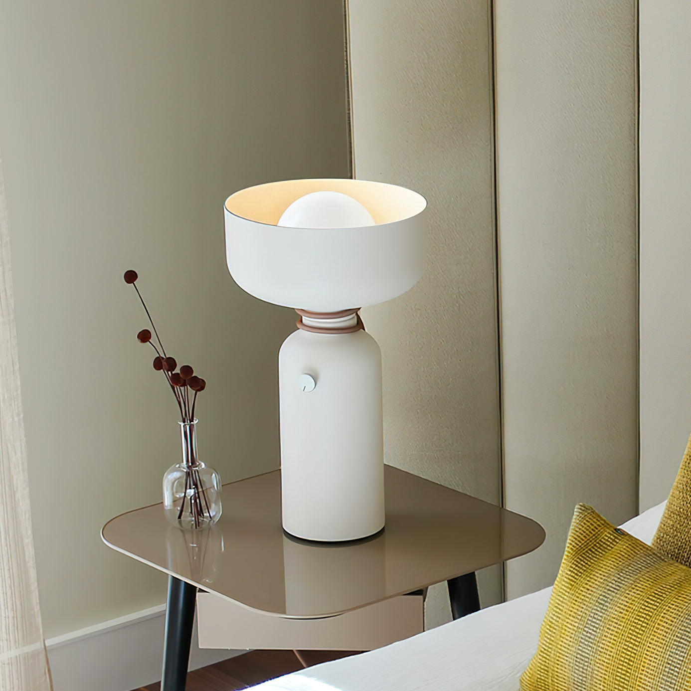 Dumbbell Table Lamp | Forged Iron | Black & White Options