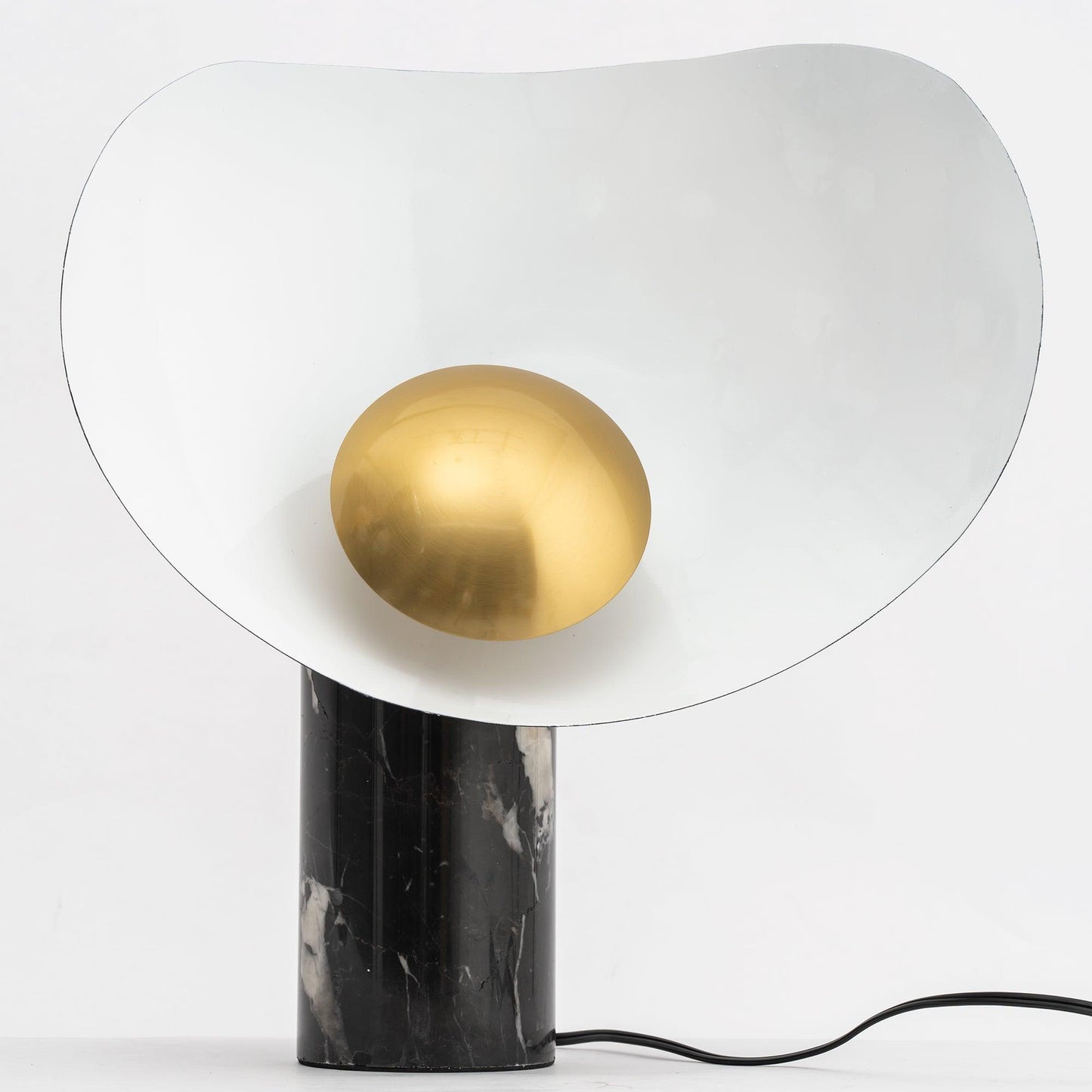Earth to Sky Table Lamp | Metal & Marble | Black