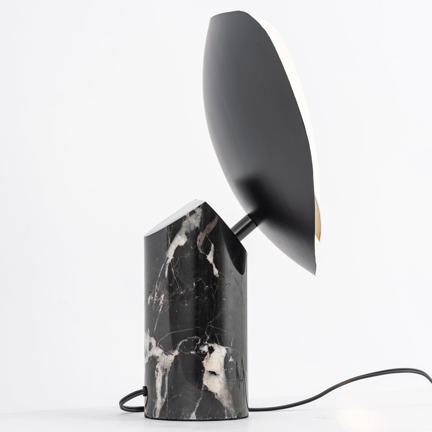 Earth to Sky Table Lamp | Metal & Marble | Black