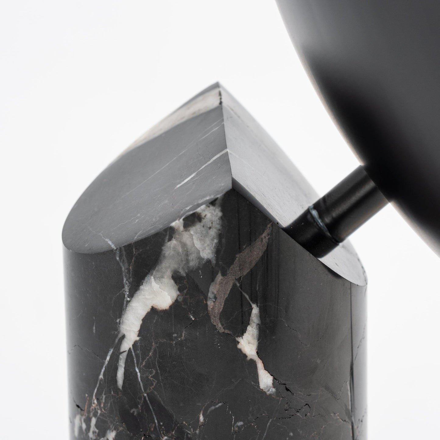 Earth to Sky Table Lamp | Metal & Marble | Black