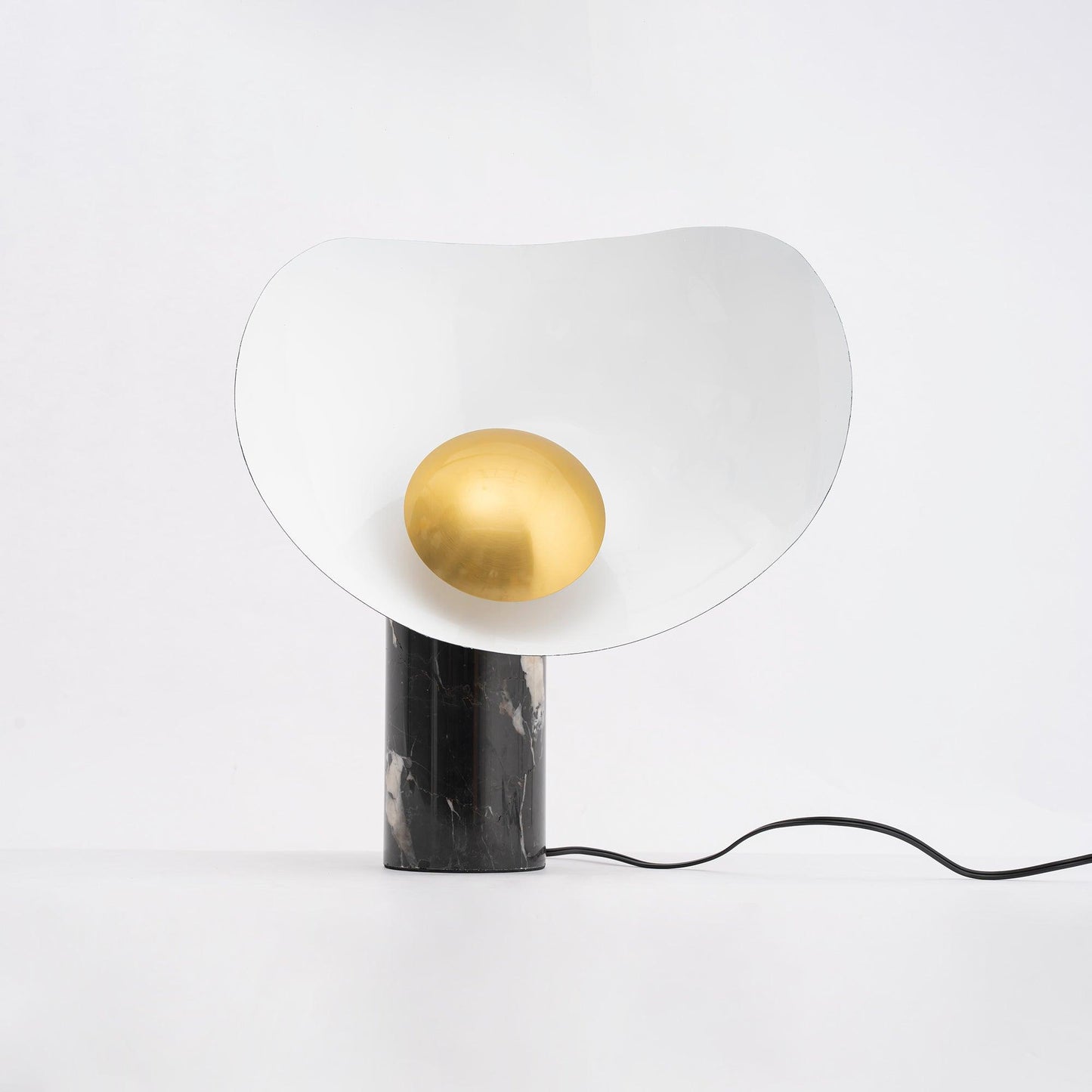 Earth to Sky Table Lamp | Metal & Marble | Black