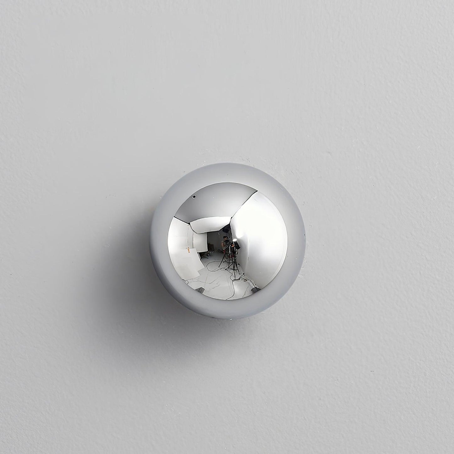 Aurum Sphere Wall Sconce | Glossy Gold Metal | Set of 2