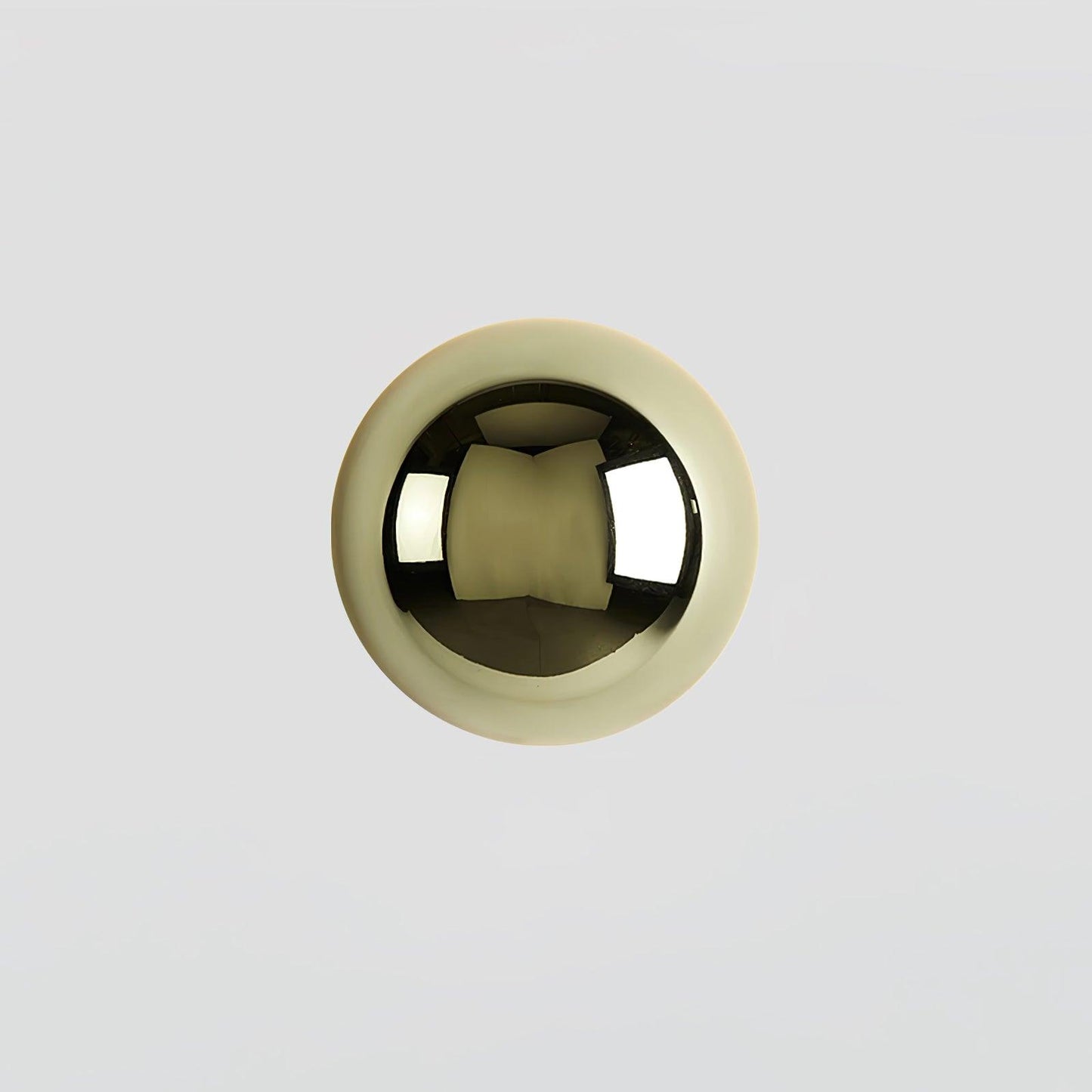 Aurum Sphere Wall Sconce | Glossy Gold Metal | Set of 2
