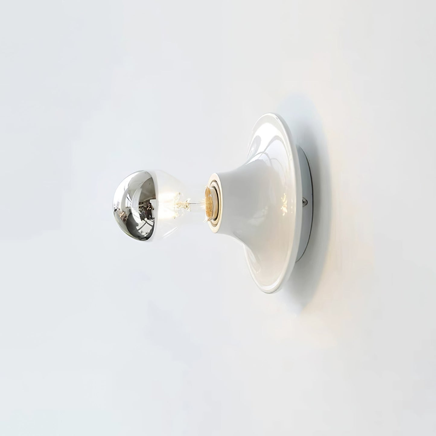 Eclipta Wall Sconce | Metal & Glass | Black, White, Gold, Yellow, Red, Nickel