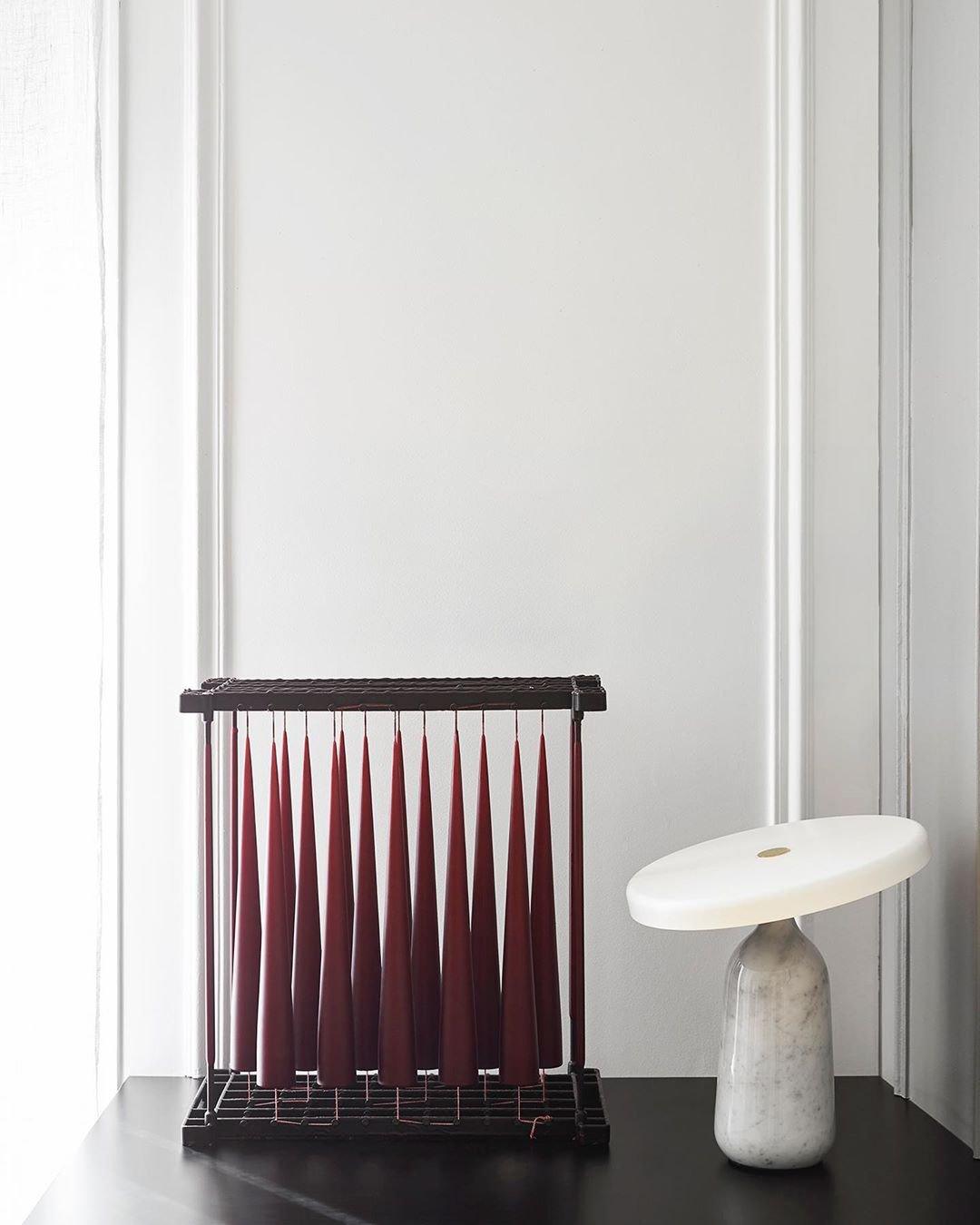 Eddy Table Lamp | Steel & Marble | Black, Grey, White
