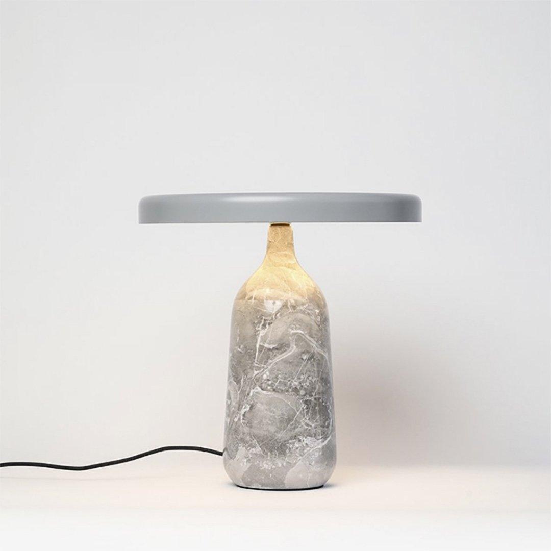 Eddy Table Lamp | Steel & Marble | Black, Grey, White