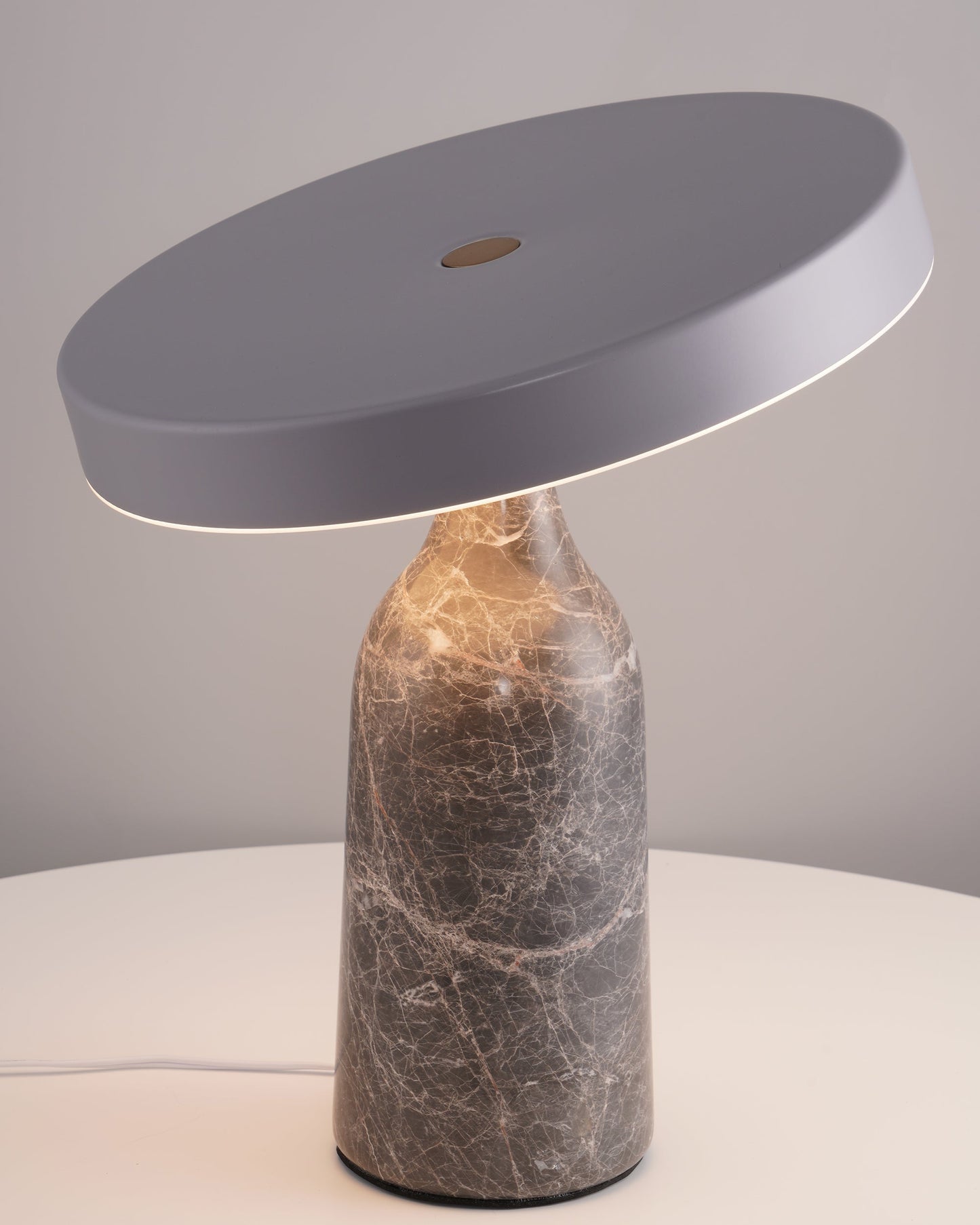 Eddy Table Lamp | Steel & Marble | Black, Grey, White