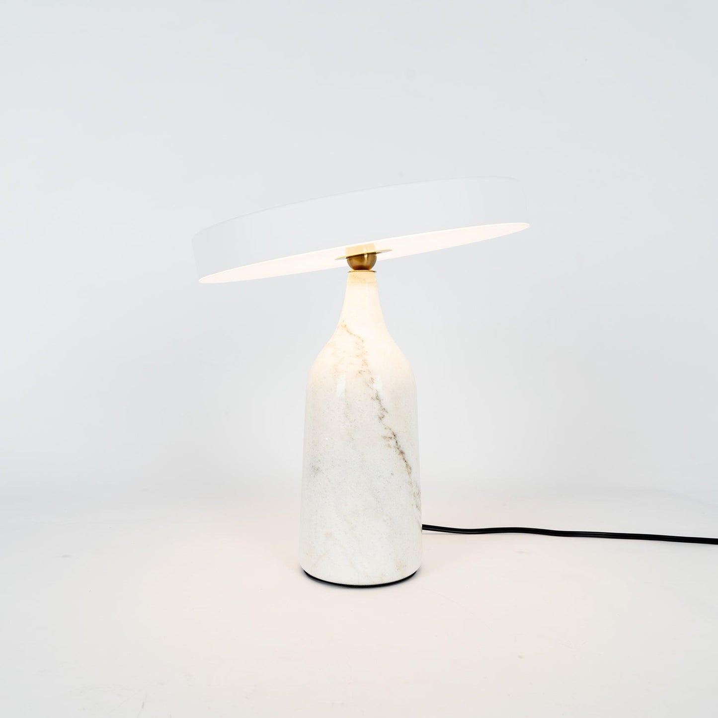 Eddy Table Lamp | Steel & Marble | Black, Grey, White