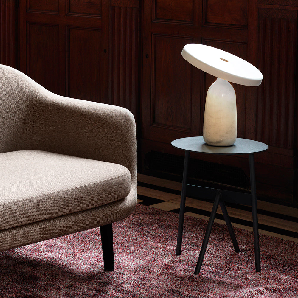 Eddy Table Lamp | Steel & Marble | Black, Grey, White
