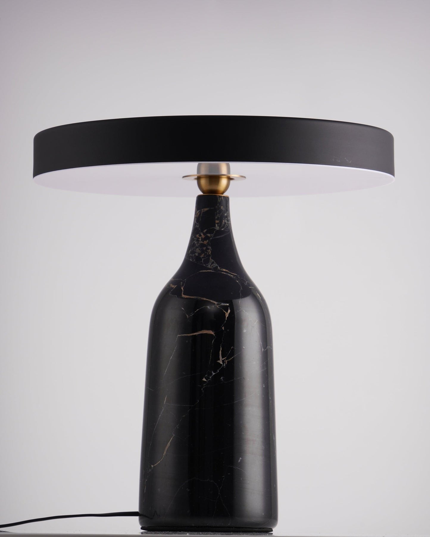 Eddy Table Lamp | Steel & Marble | Black, Grey, White